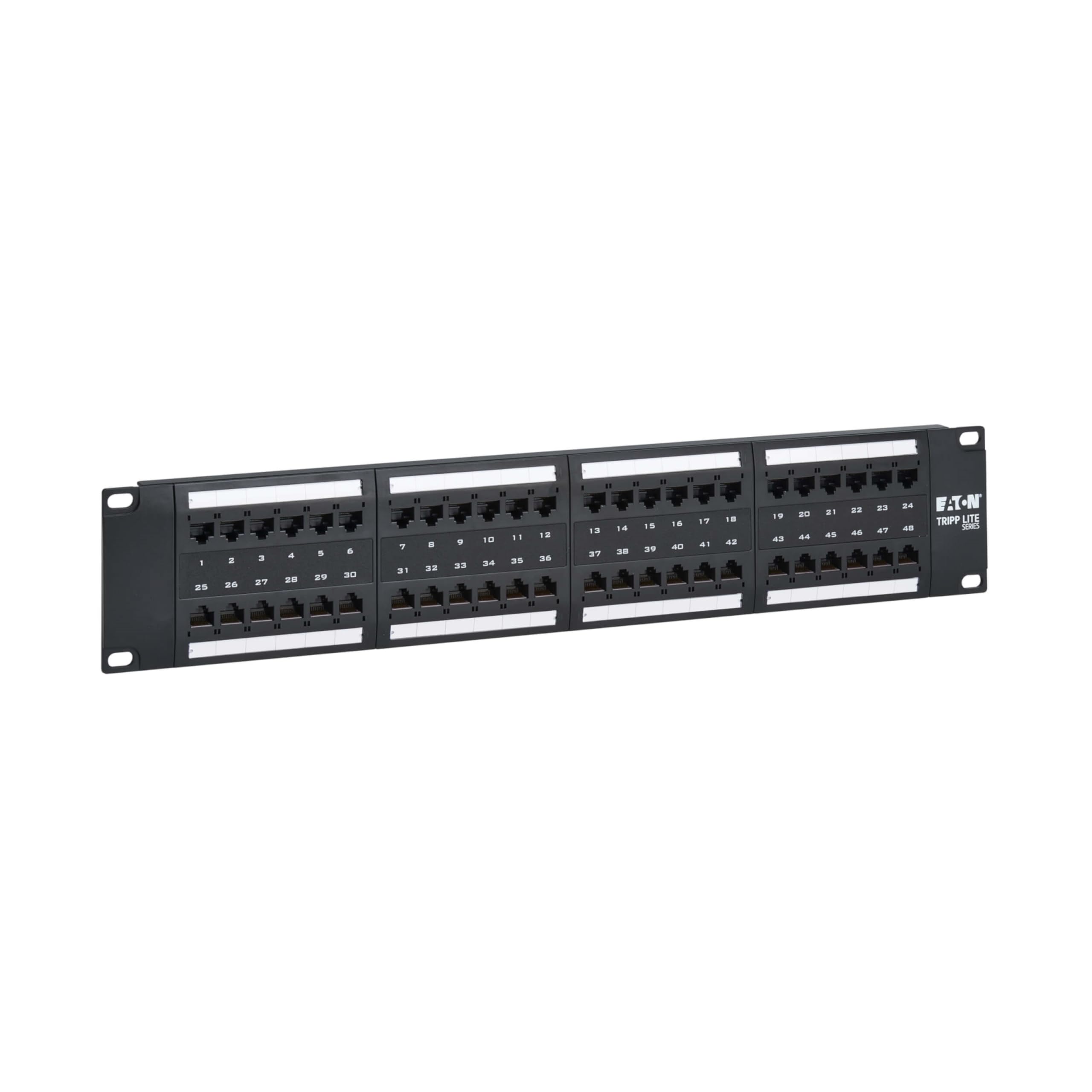 EATON TRIPP LITE SERIES 48-PORT CAT6 PATCH PANEL - 4PPOE COMPLIANT, 110/KRONE, 5