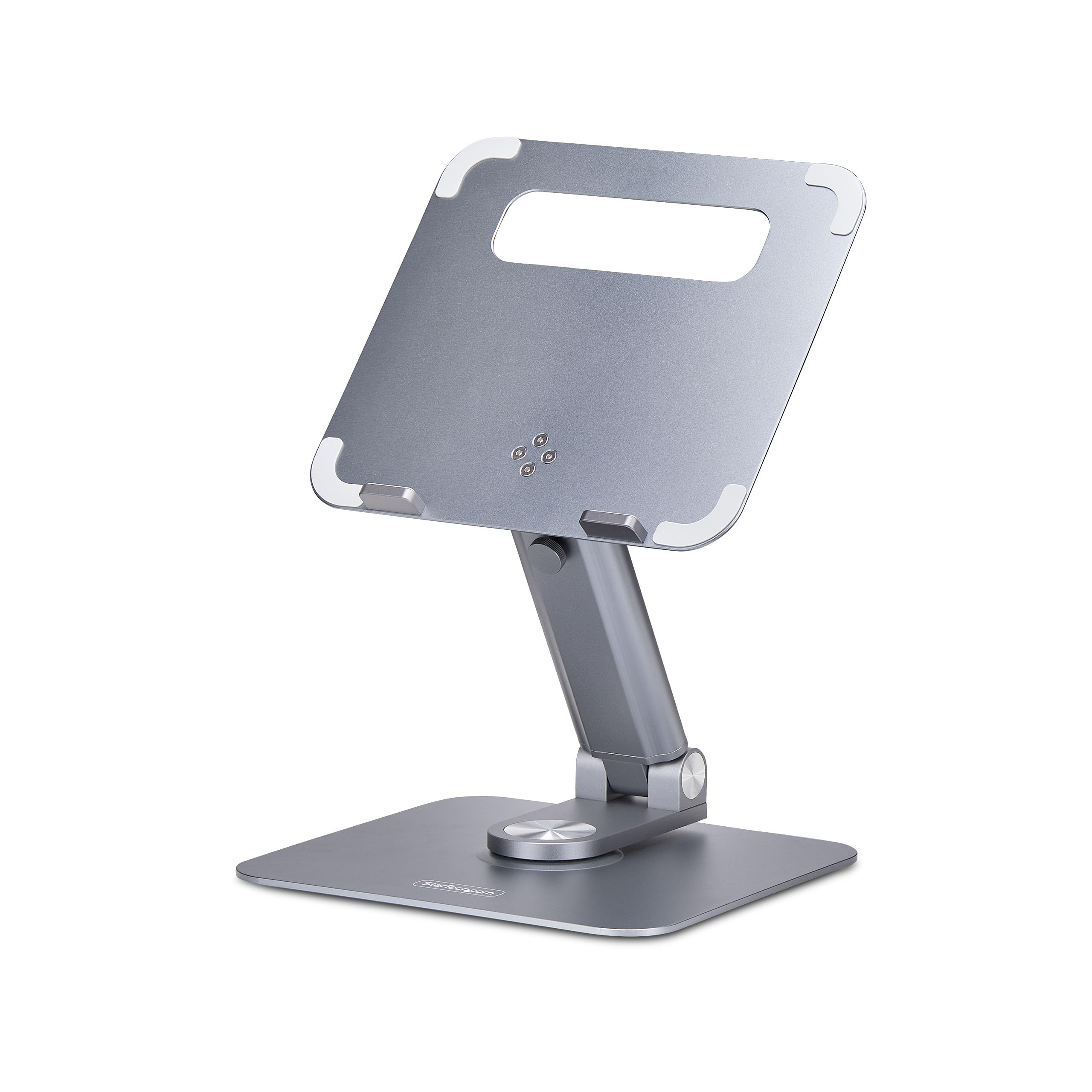 TELESCOPIC LAPTOP STAND, 360 SWIVEL BASE, ROTATING COMPUTER RISER FOR DESK, ADJU