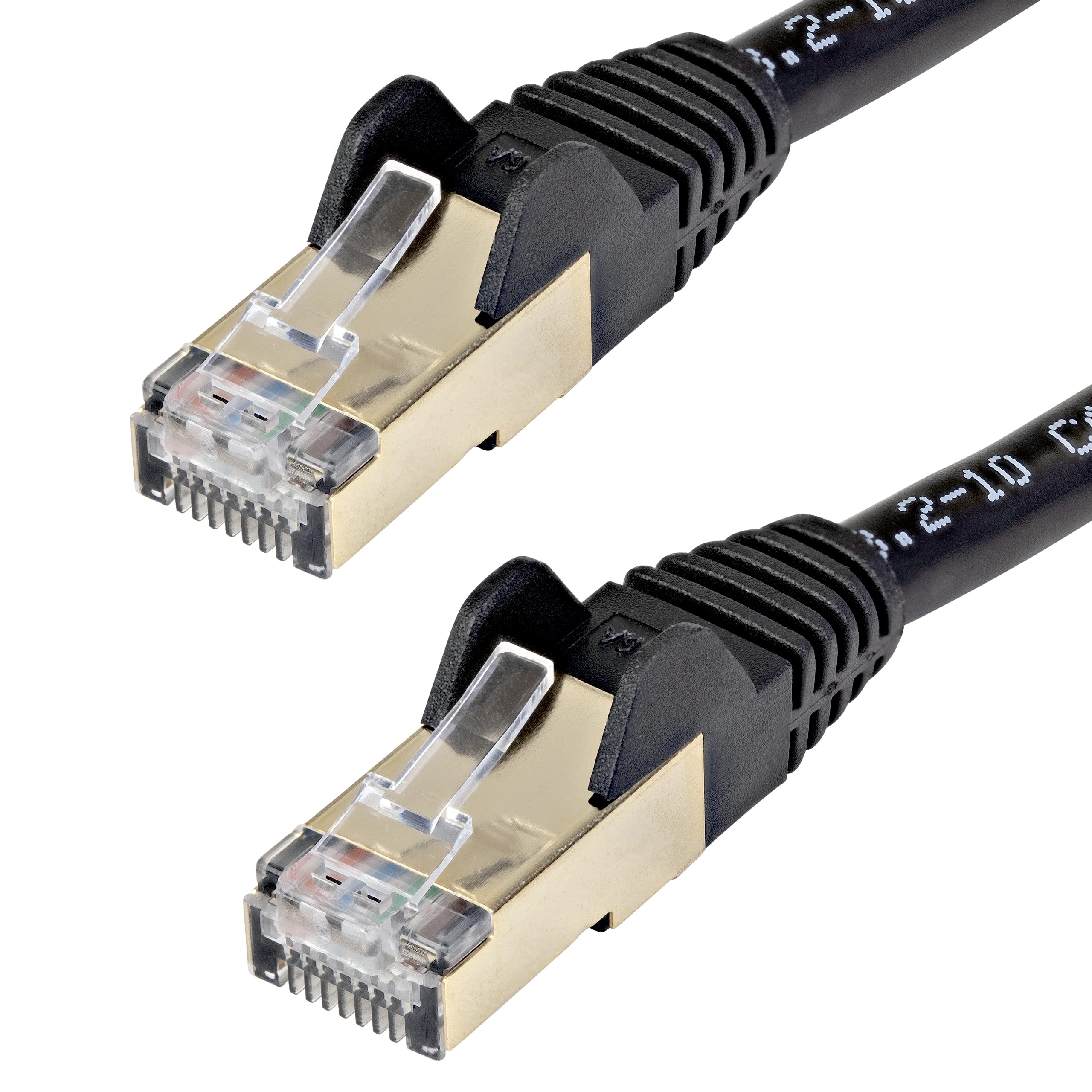 6FT BLACK CAT6A ETHERNET CABLE  SNAGLESS RJ45 UTP PATCH CABLE CORD