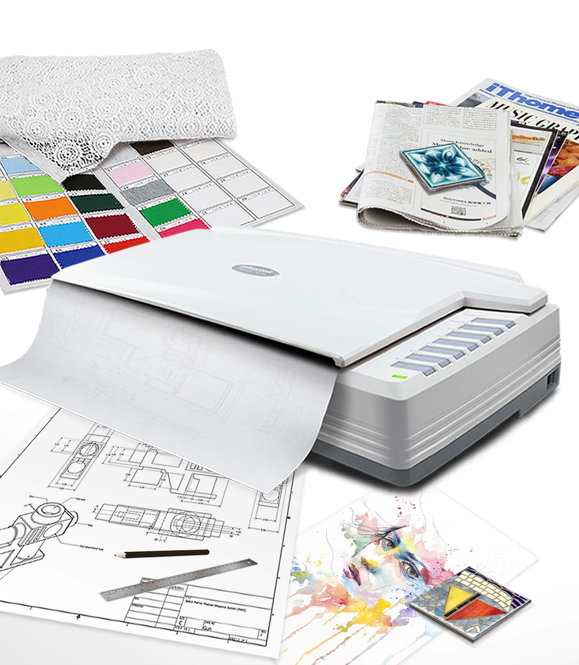 OPTICPRO A320E A3 FLATBED       SCANNER A3 TABLOID 800 DPI