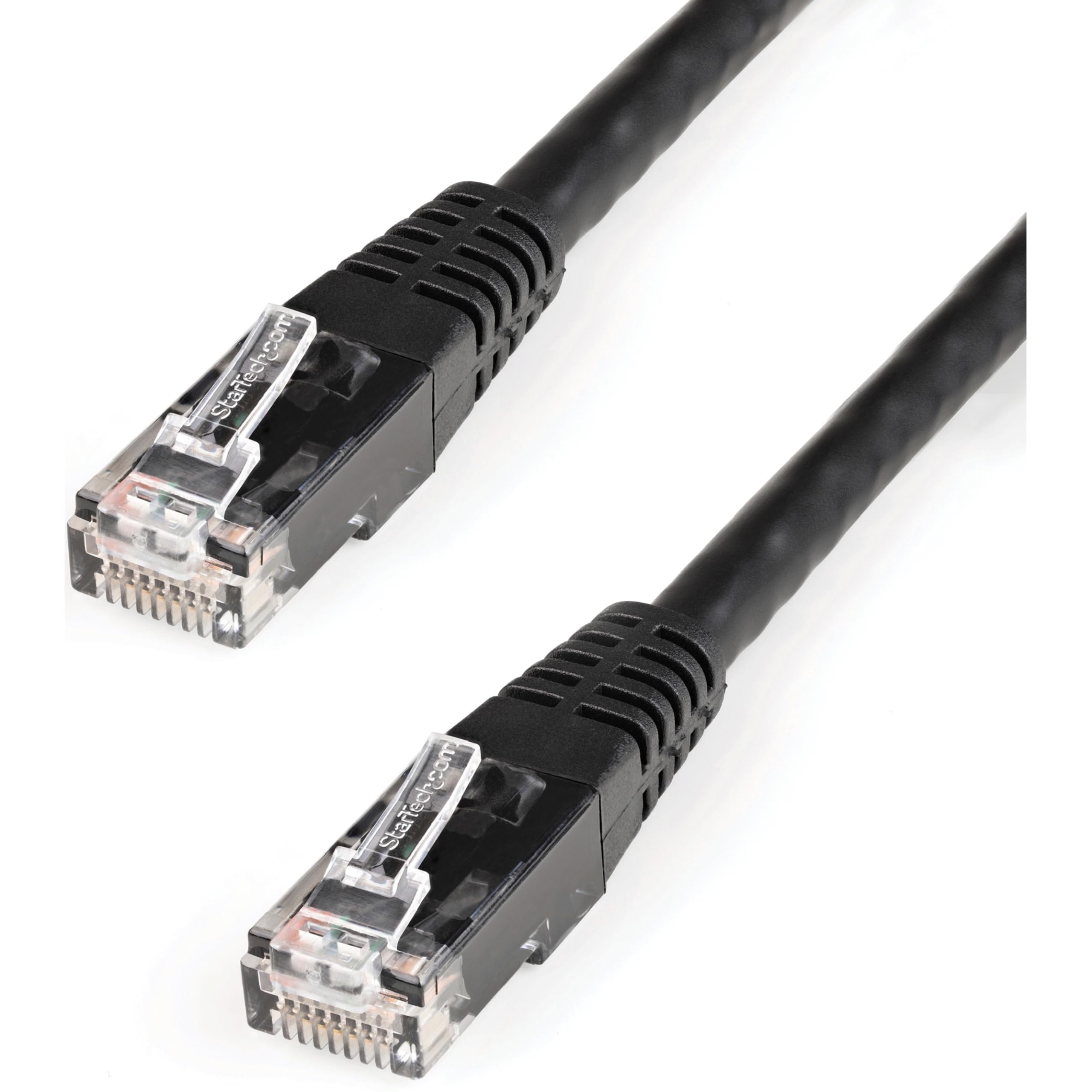 7FT BLACK CAT6 ETHERNET CABLE   RJ45 UTP PATCH CABLE GIGABIT LAN