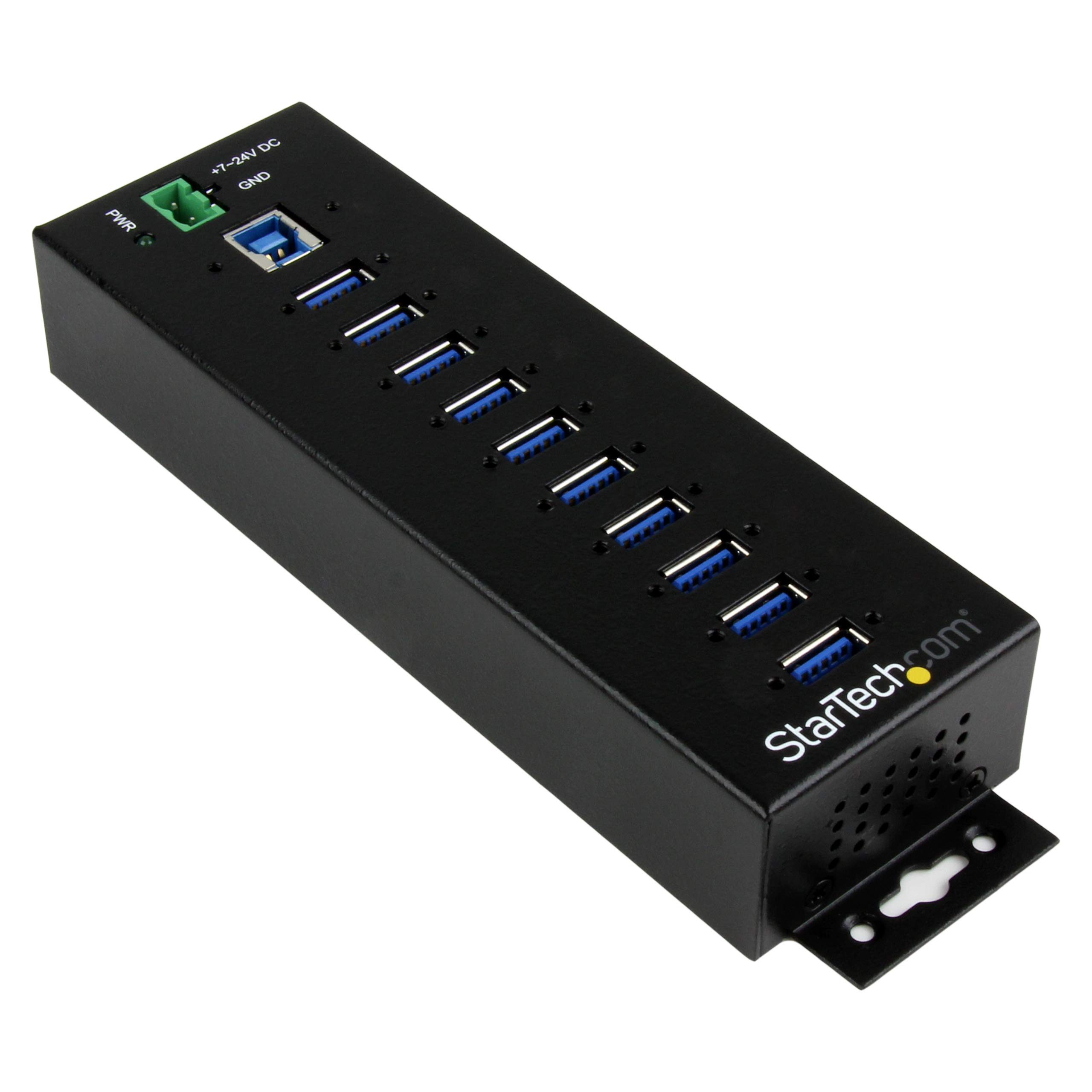 INDUSTRIAL USB 3.0 HUB W/ RUGGED METAL HOUSING. 15KV/8KV ESD PROTECTION AND 350W