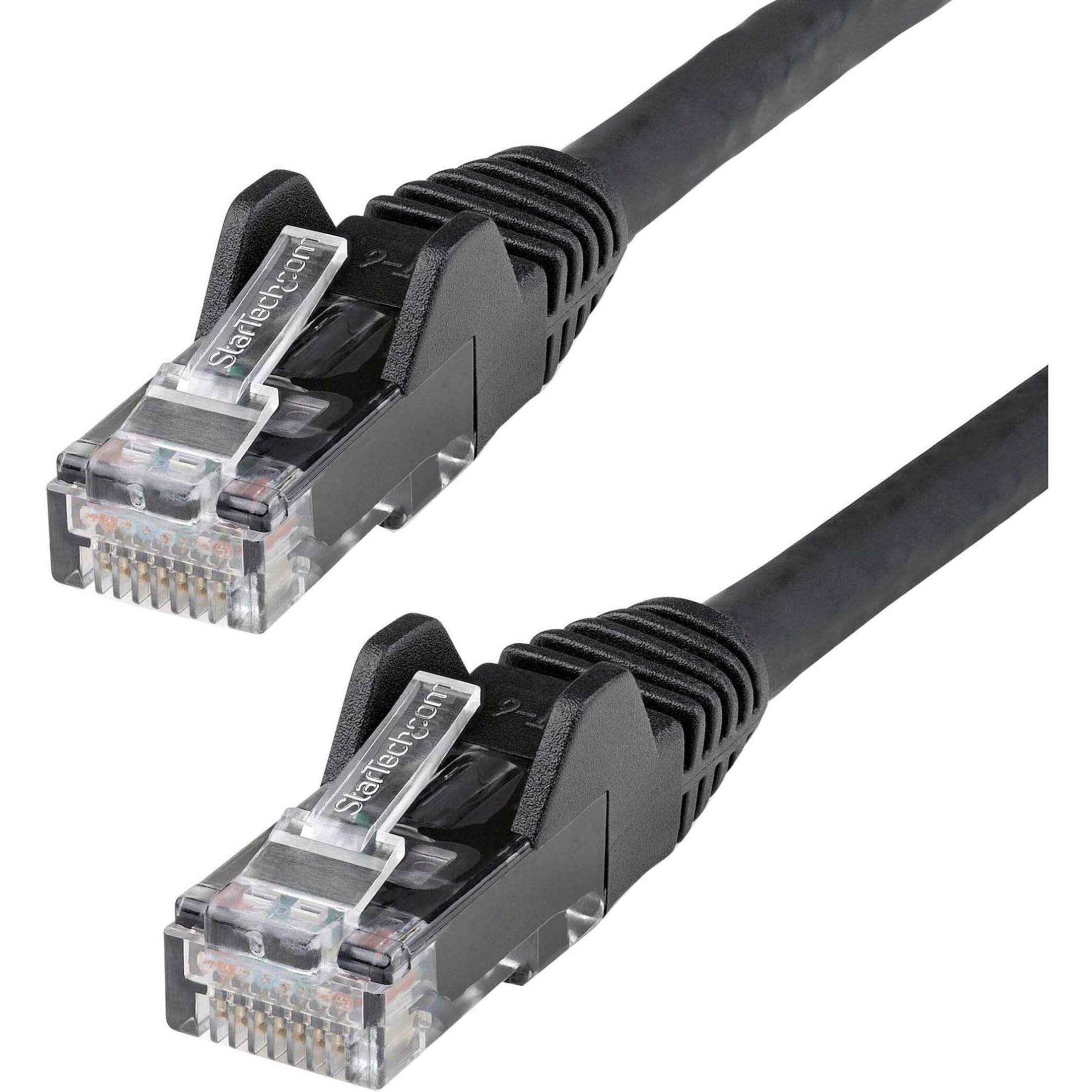 35FT BLACK CAT6 ETHERNET CABLE  SNAGLESS RJ45 UTP PATCH CABLE CORD