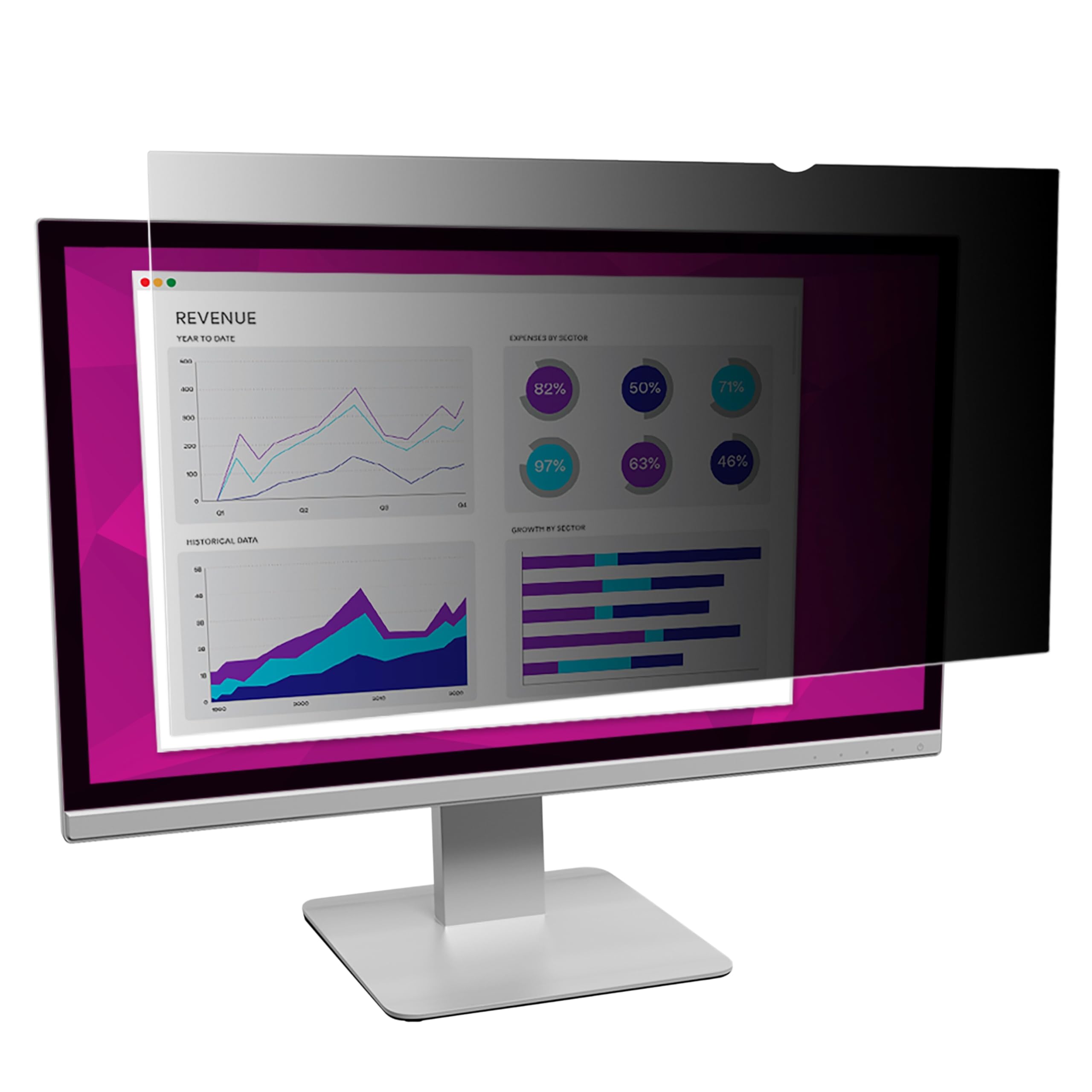 HIGH CLARITY PRIVACY FILTER FOR 24IN WS 16:10 DISPLAYS