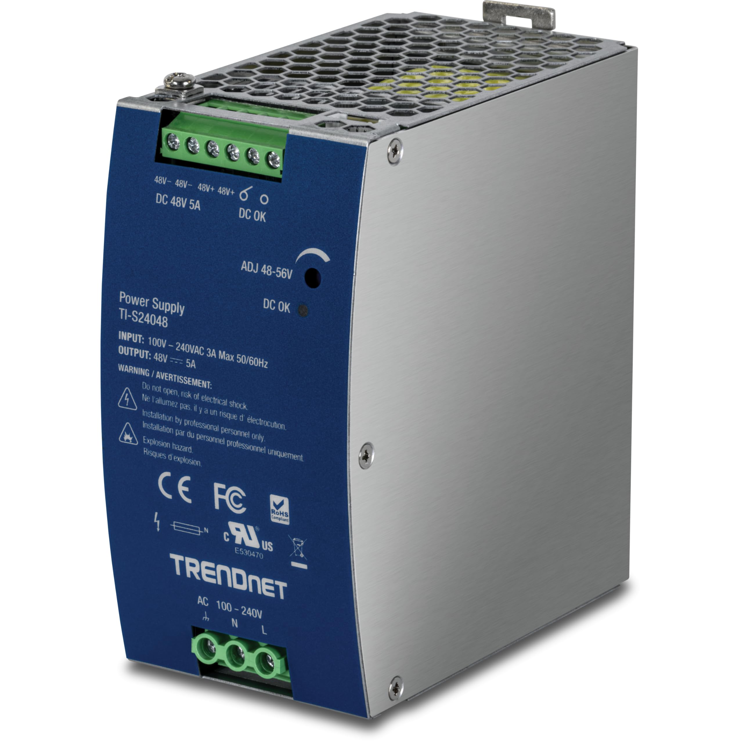 DIN RAIL 48V 240W POWER SUPPLY FOR TI-PG80