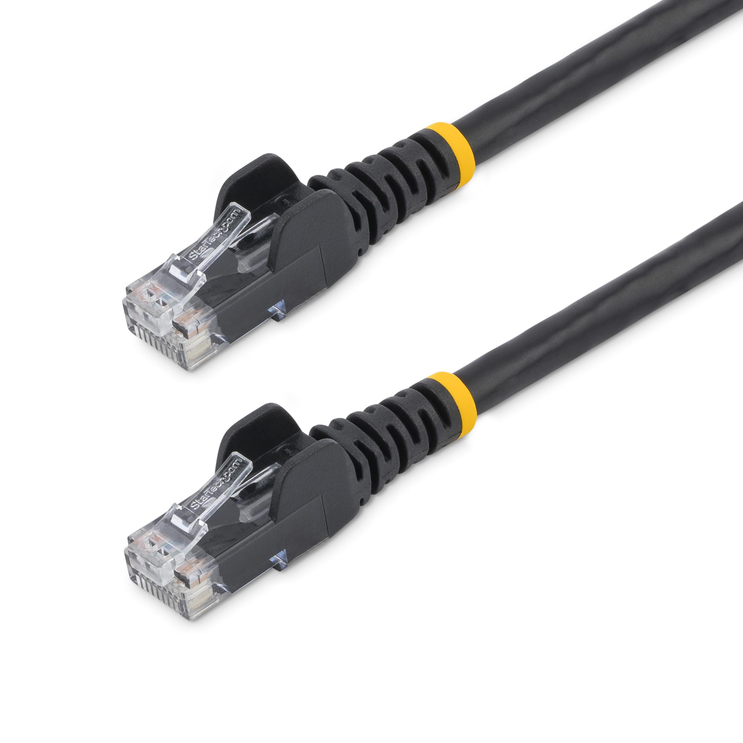 50FT BLACK CAT6 ETHERNET CABLE  SNAGLESS RJ45 UTP PATCH CABLE CORD