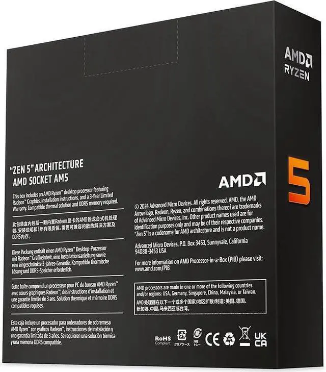 RYZEN 5 9600X 6-CORE PROC       RADEON GRAPHICS
