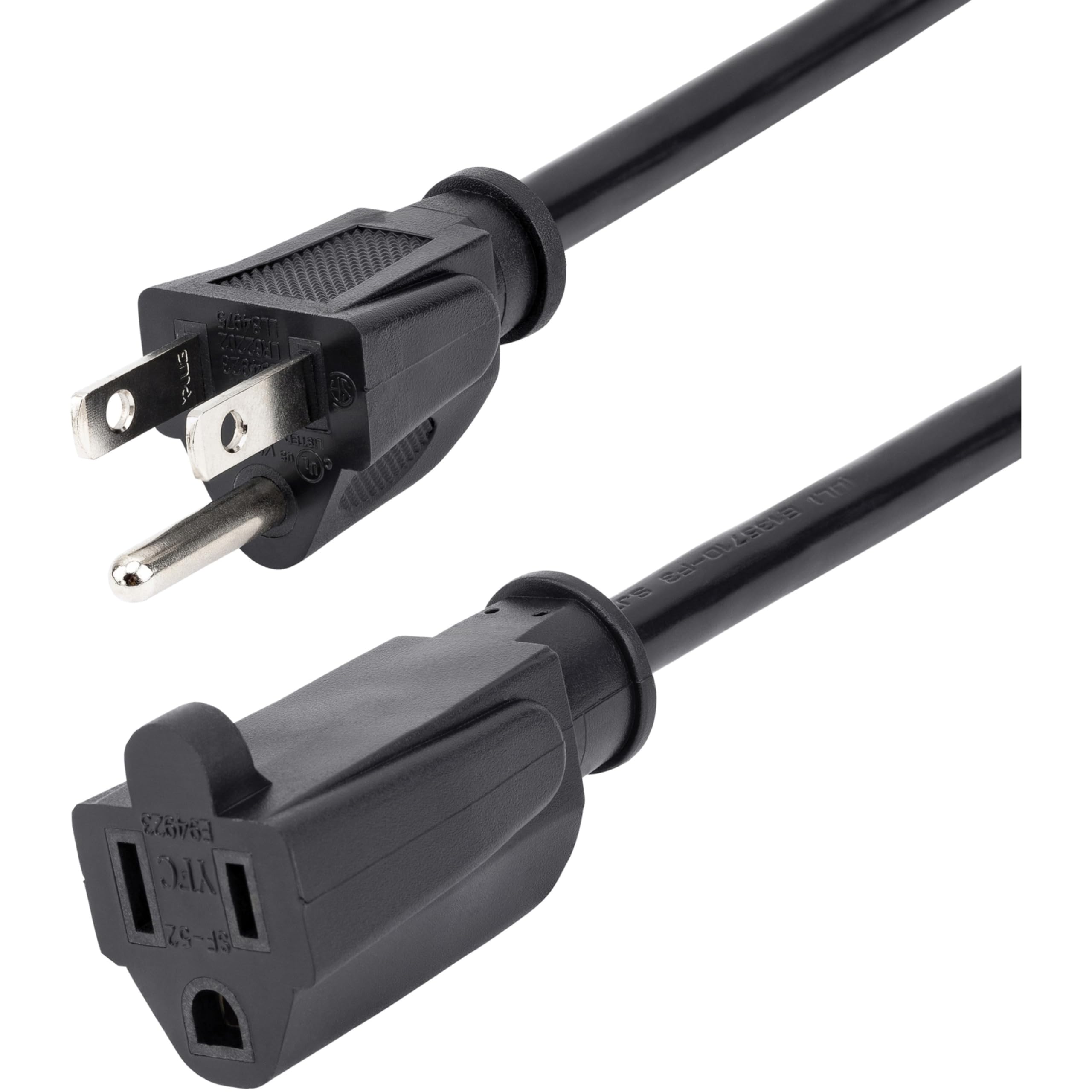 10FT POWER EXTENSION CORD NEMA  5-15R TO 5-15P COMPUTER POWER CORD