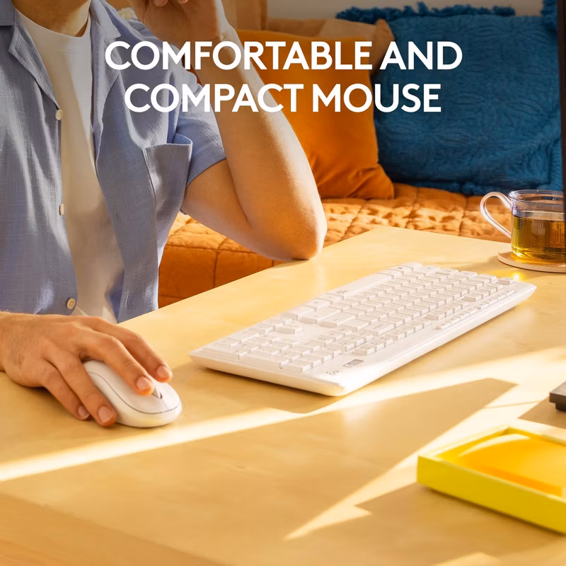 MK295 SILENT WL                 KEYBOARD  MOUSE COMBO OFF-WHITE