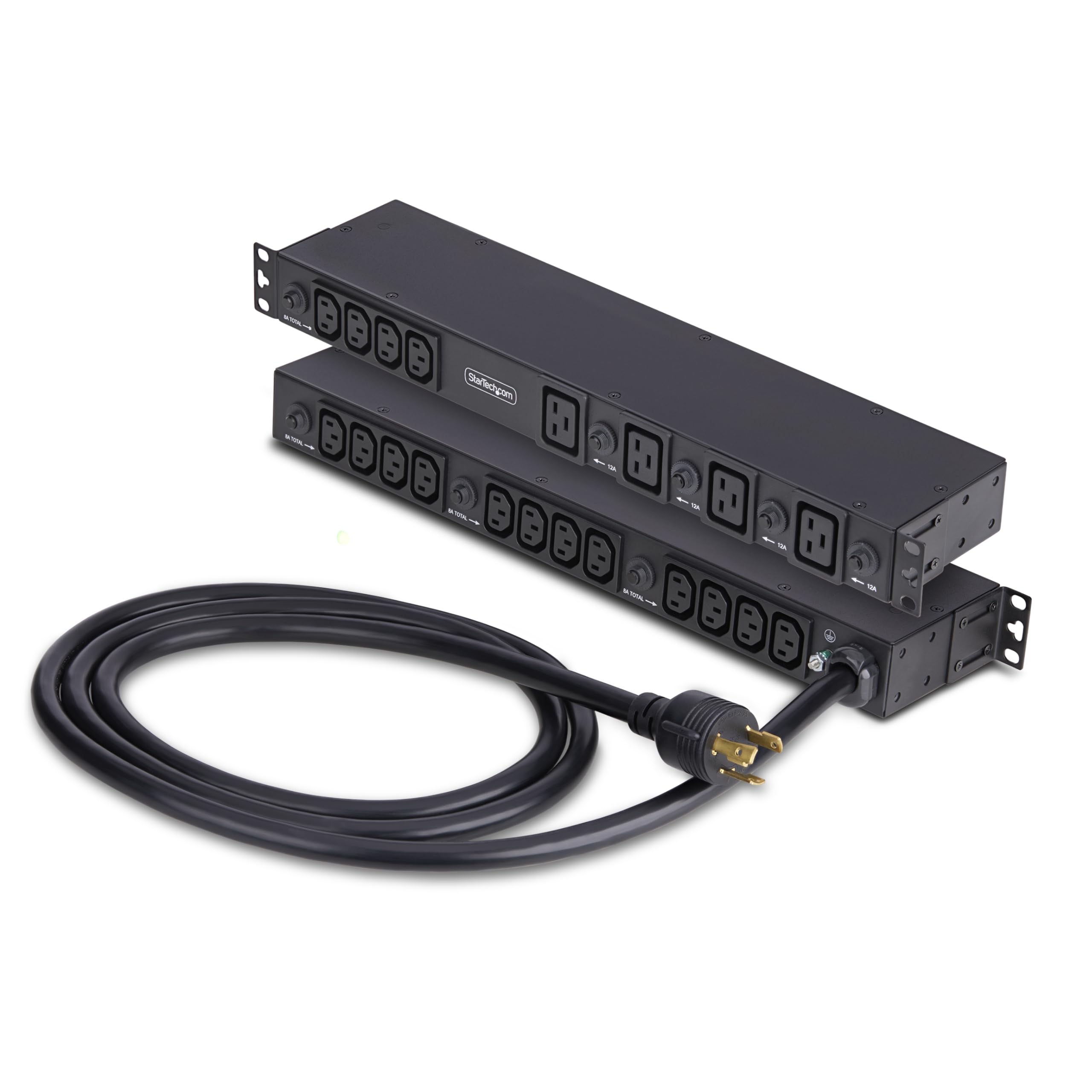 20-OUTLET RACKMOUNT PDU, 1U SERVER POWER STRIP, 16X C13 + 4X C19, 8X FRONT AND 1