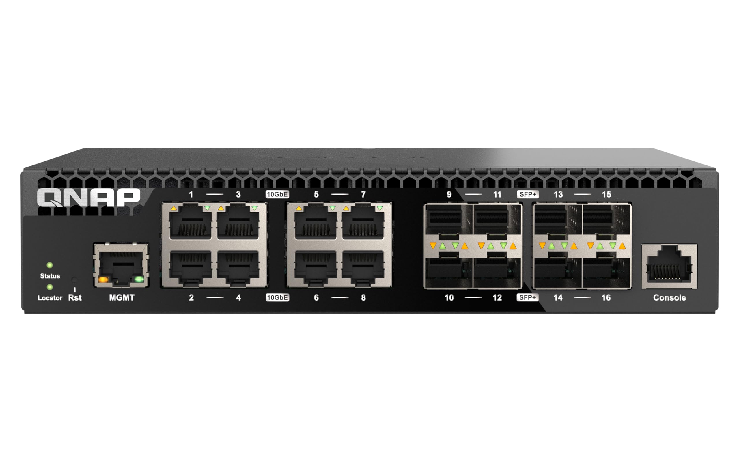 QNAP HALF-RACKMOUNT SWITCH QSW-M3216R-8S8T-US, LAYER 2 16 PORT MANAGED SWITCH, 8