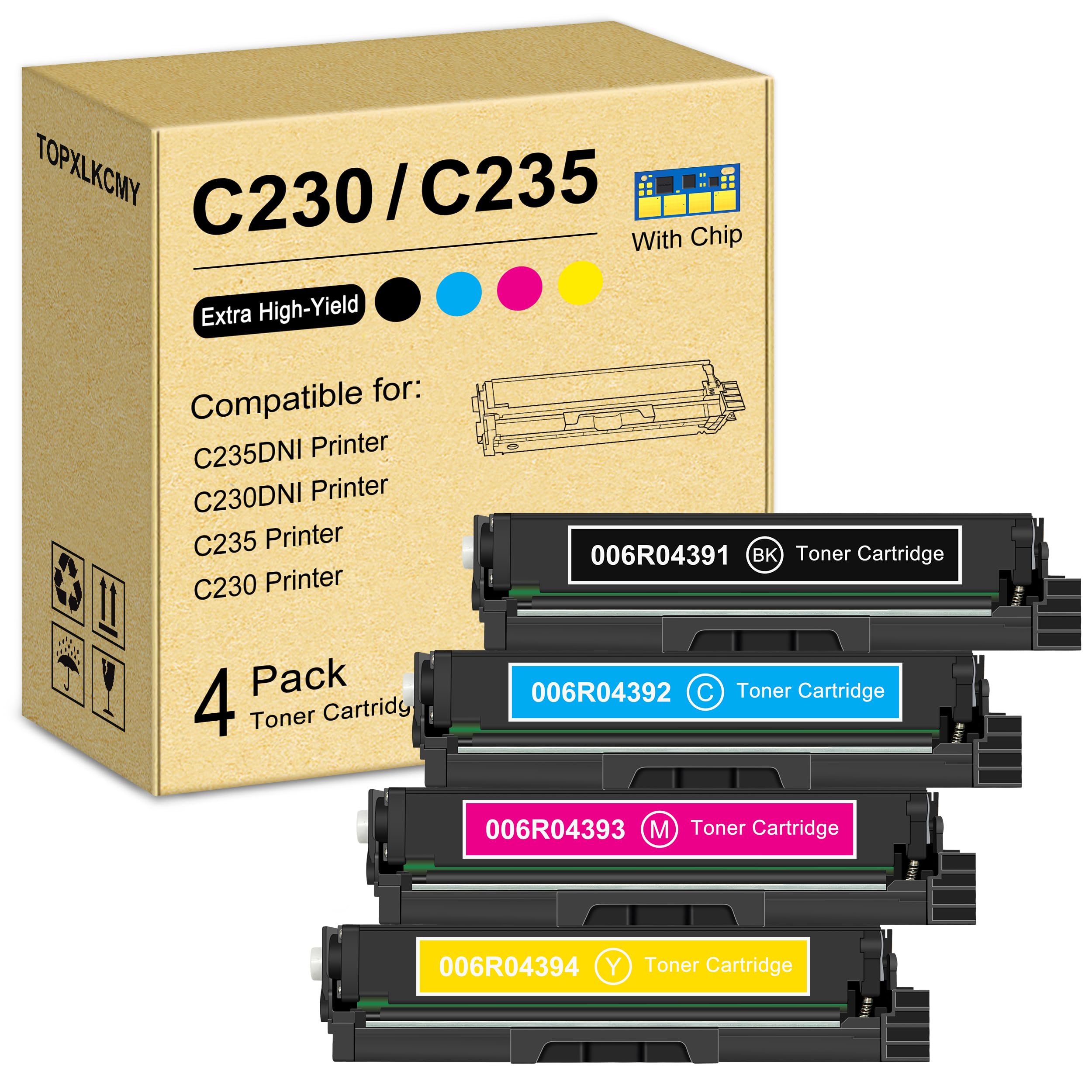GENUINE XEROX YELLOW HIGH CAPACITY PRINT CARTRIDGE, XEROX C230/C235 COLOR PRINTE