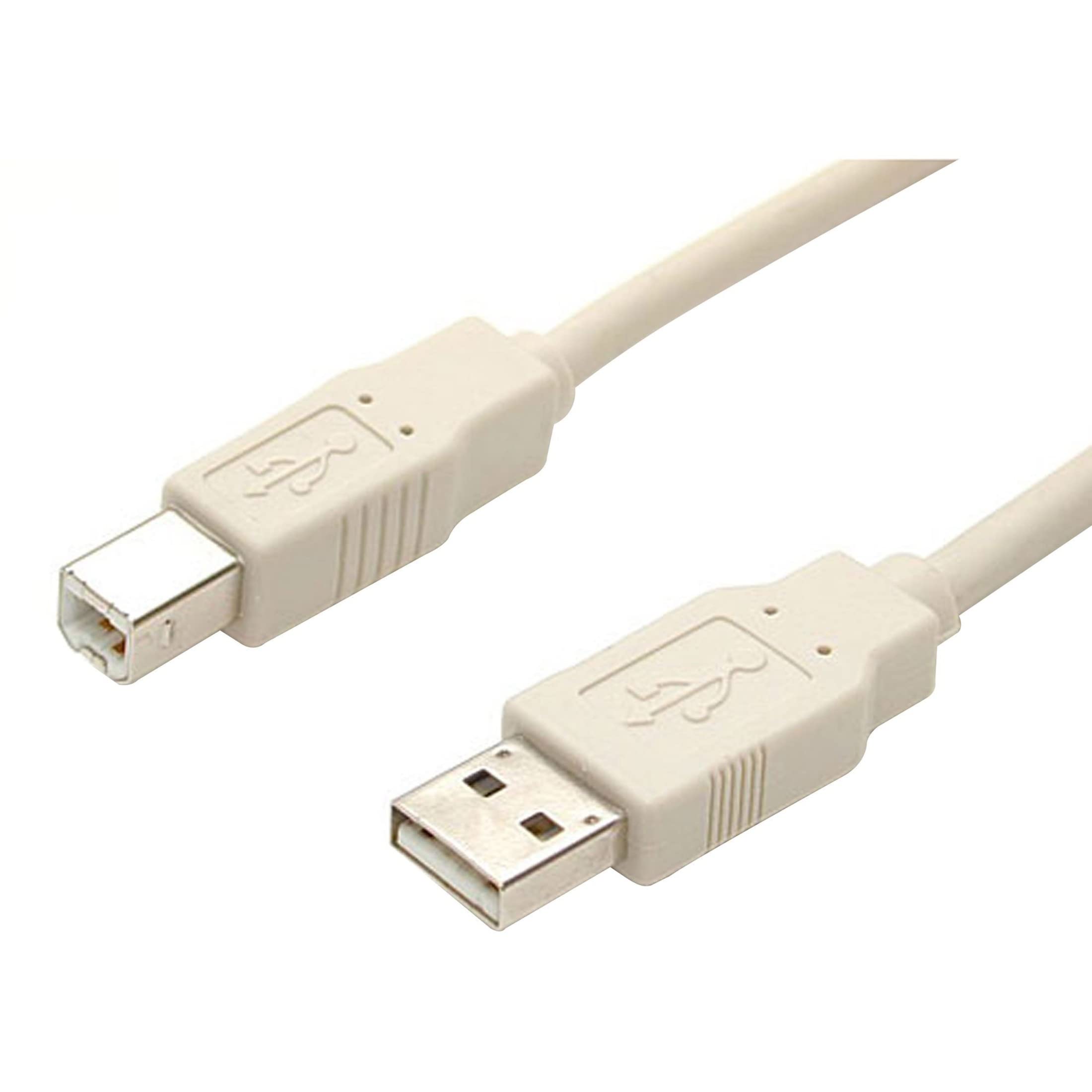 10FT USB A TO B CABLE USB 2.0   USB A TO B MALE PRINTER CABLE CORD