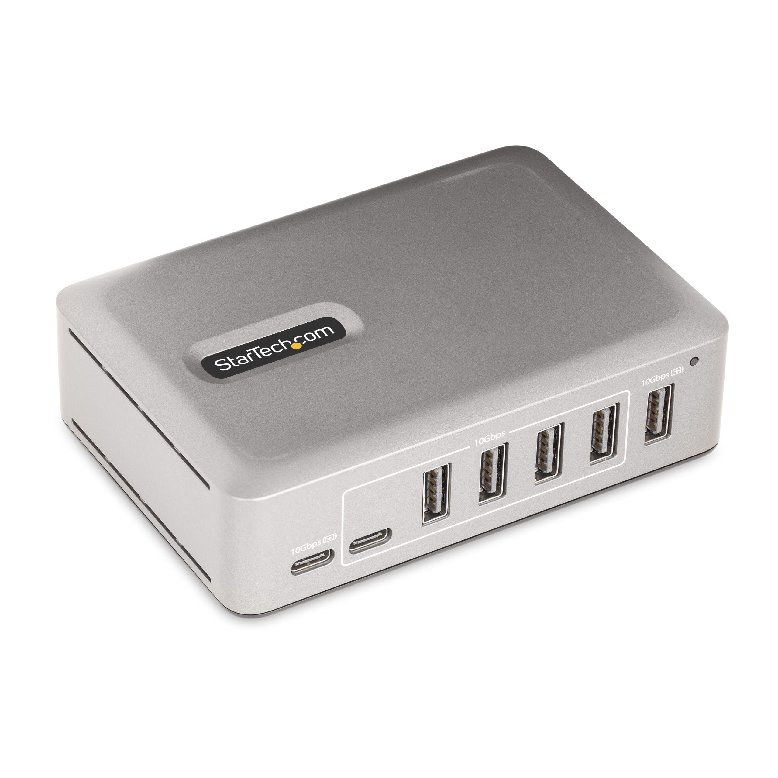 7-PORT USB-C HUB - 5X USB-A + 2X USB-C - SELF-POWERED W/ 65W POWER SUPPLY - USB