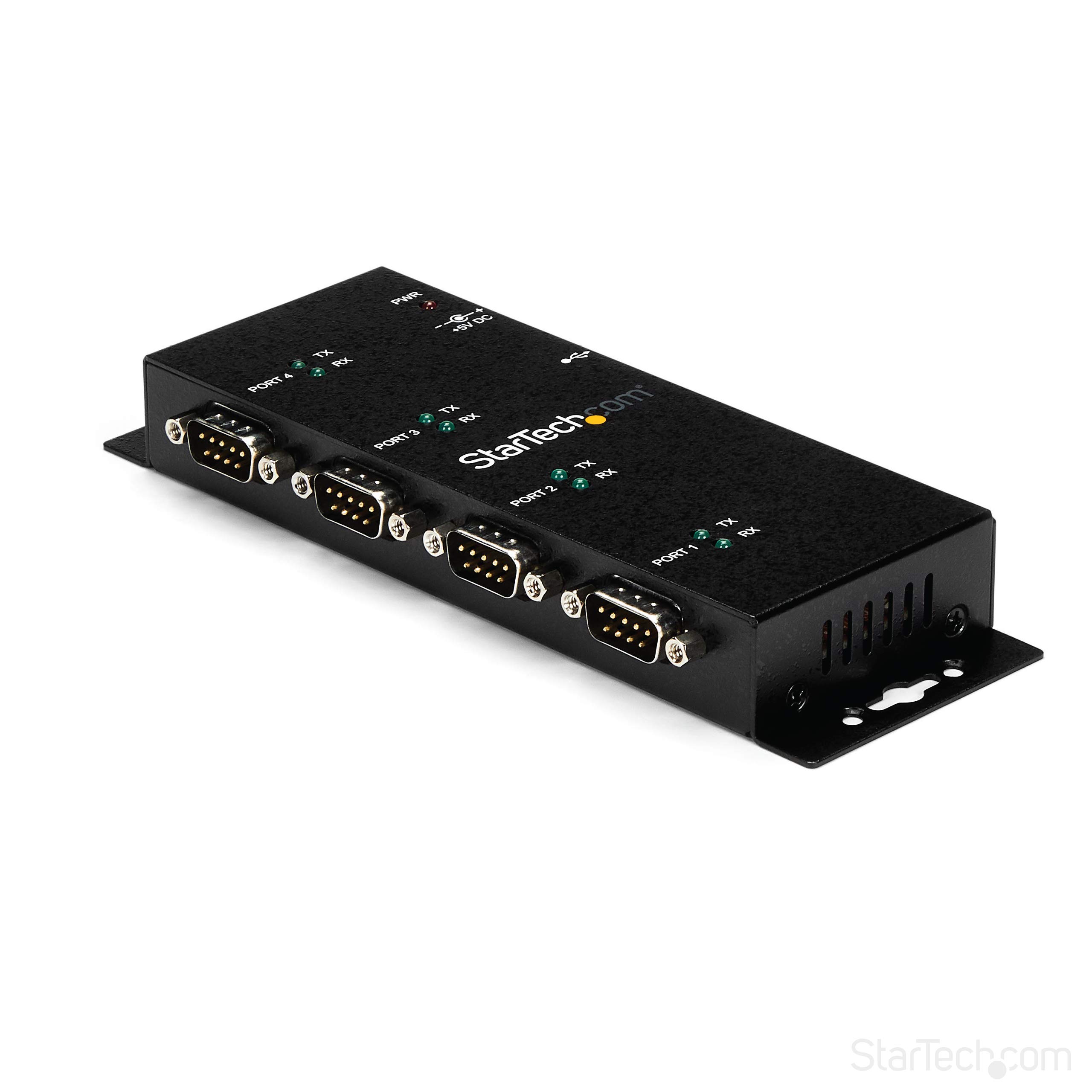 ADD 4 DIN RAIL-MOUNTABLE RS232 SERIAL PORTS TO ANY SYSTEM THROUGH USB - 4 PORT U