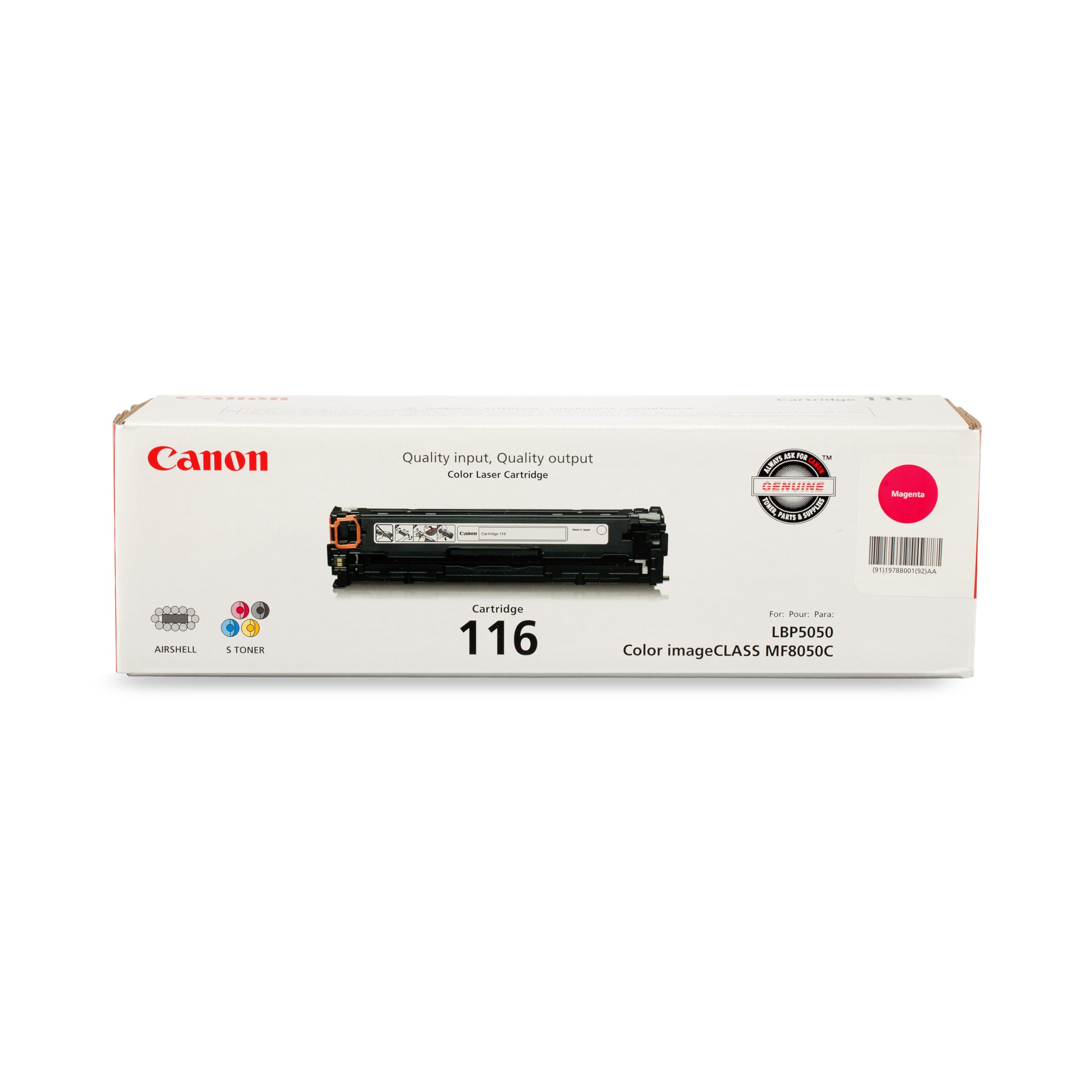 CANON CARTRIDGE 116 MAGENTA TONER - FOR CANON IMAGECLASS MF8050CN, MF8030CN, MF8