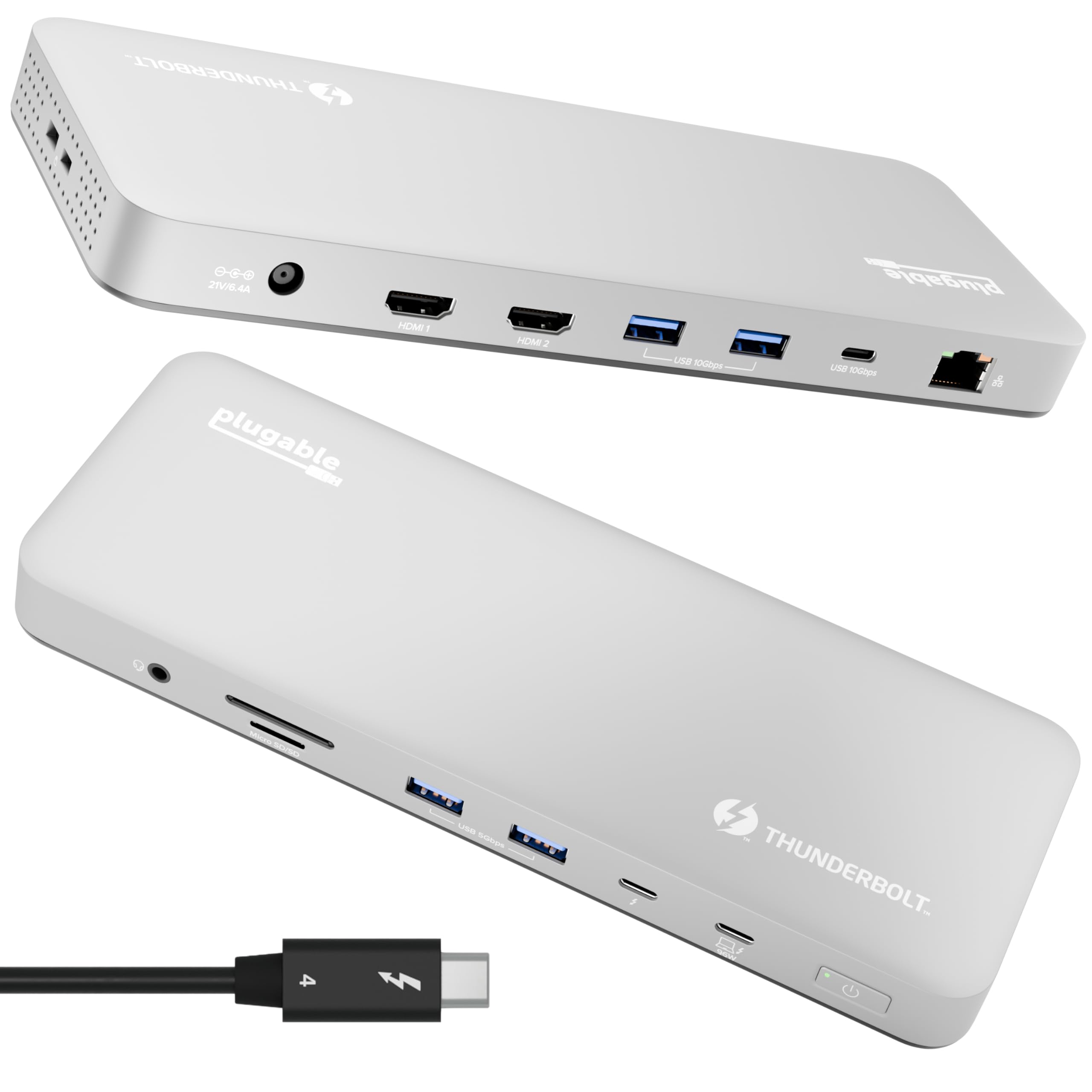 PLUGABLE THUNDERBOLT 4 & USB4 DUAL HDMI DISPLAY DOCKING STATION