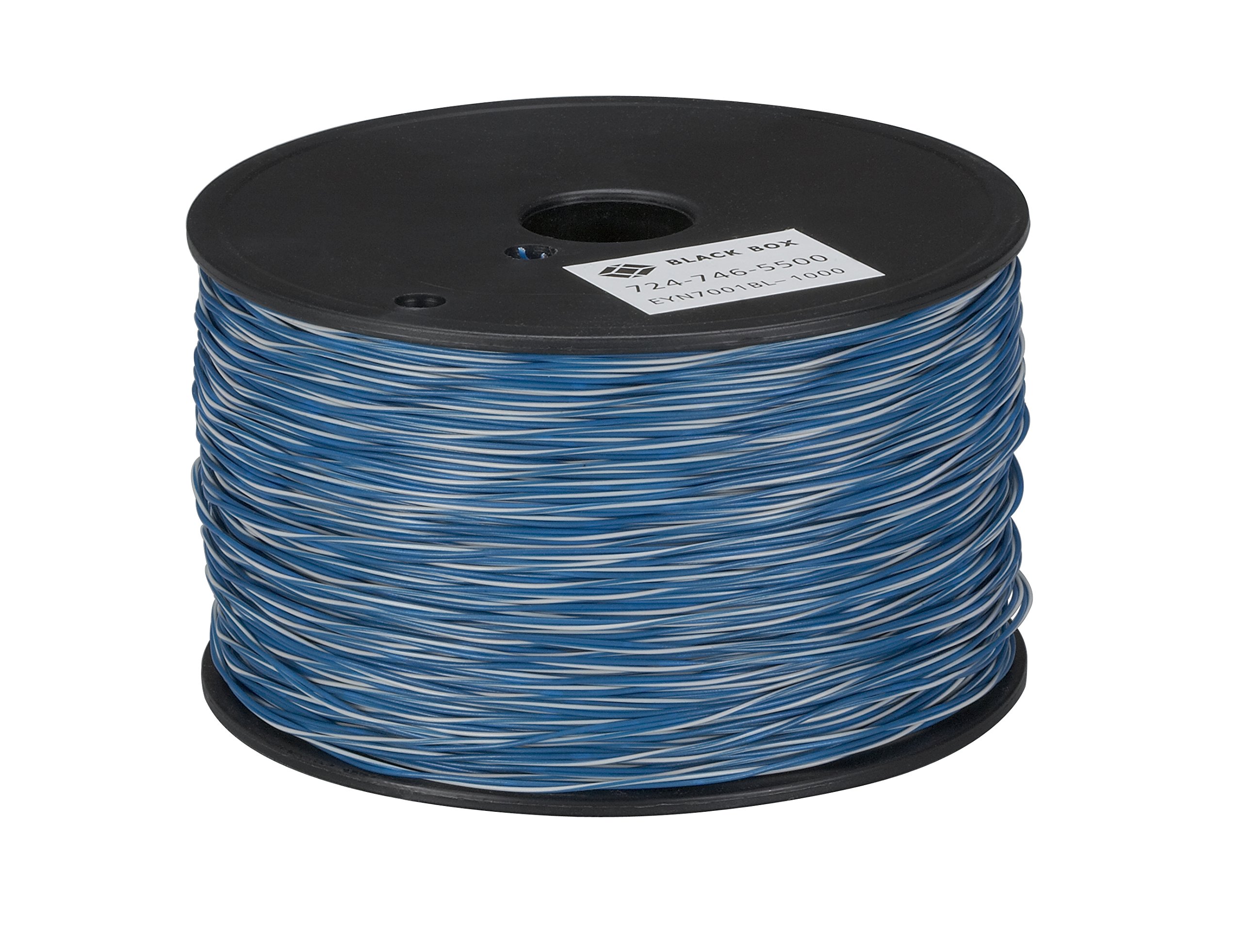 CAT3 16-MHZ SOLID ETHERNET BULK CABLE - UNSHIELDED (UTP), CM PVC, BLUE, 1000-FT.