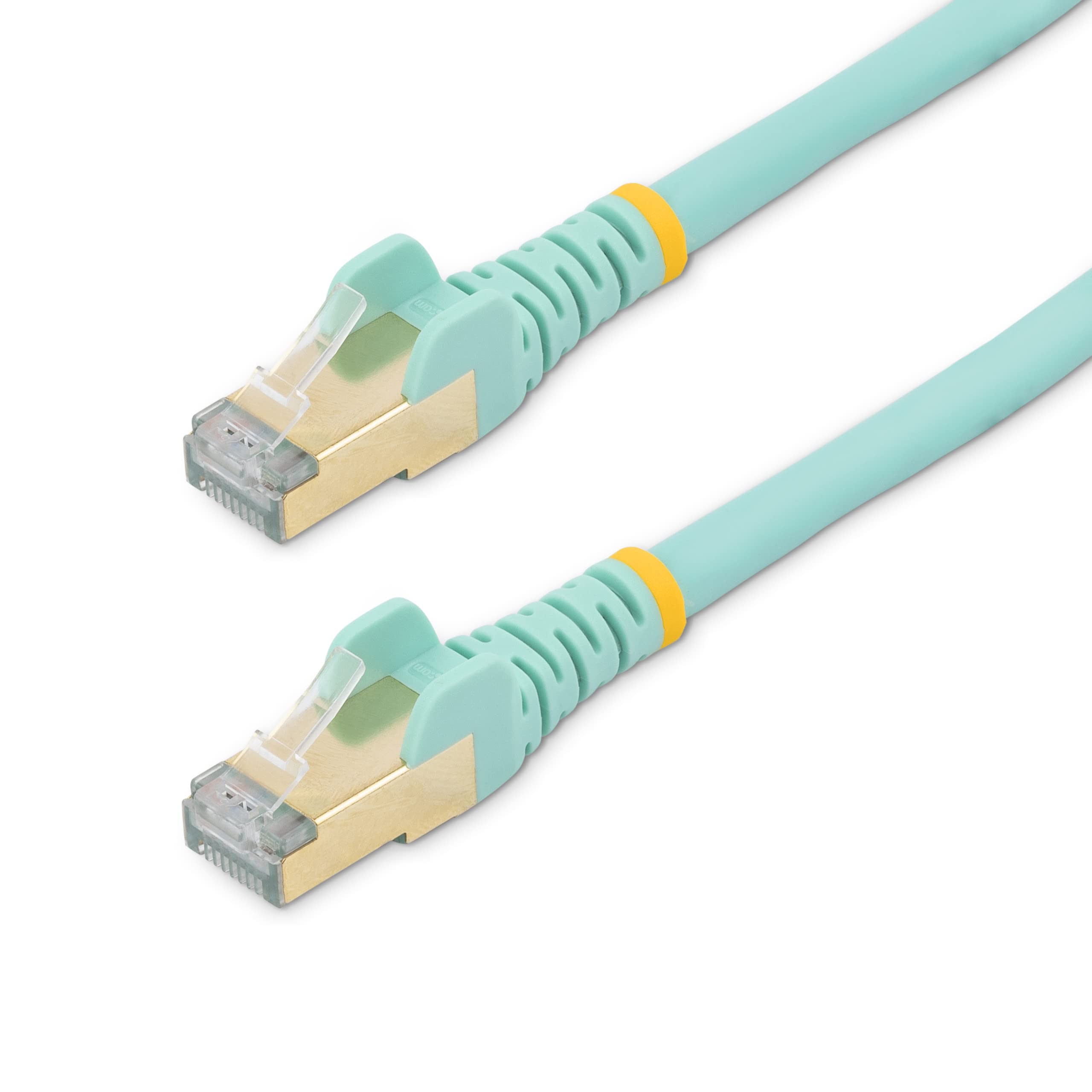 3FT AQUA CAT6A ETHERNET CABLE   SNAGLESS RJ45 UTP PATCH CABLE CORD