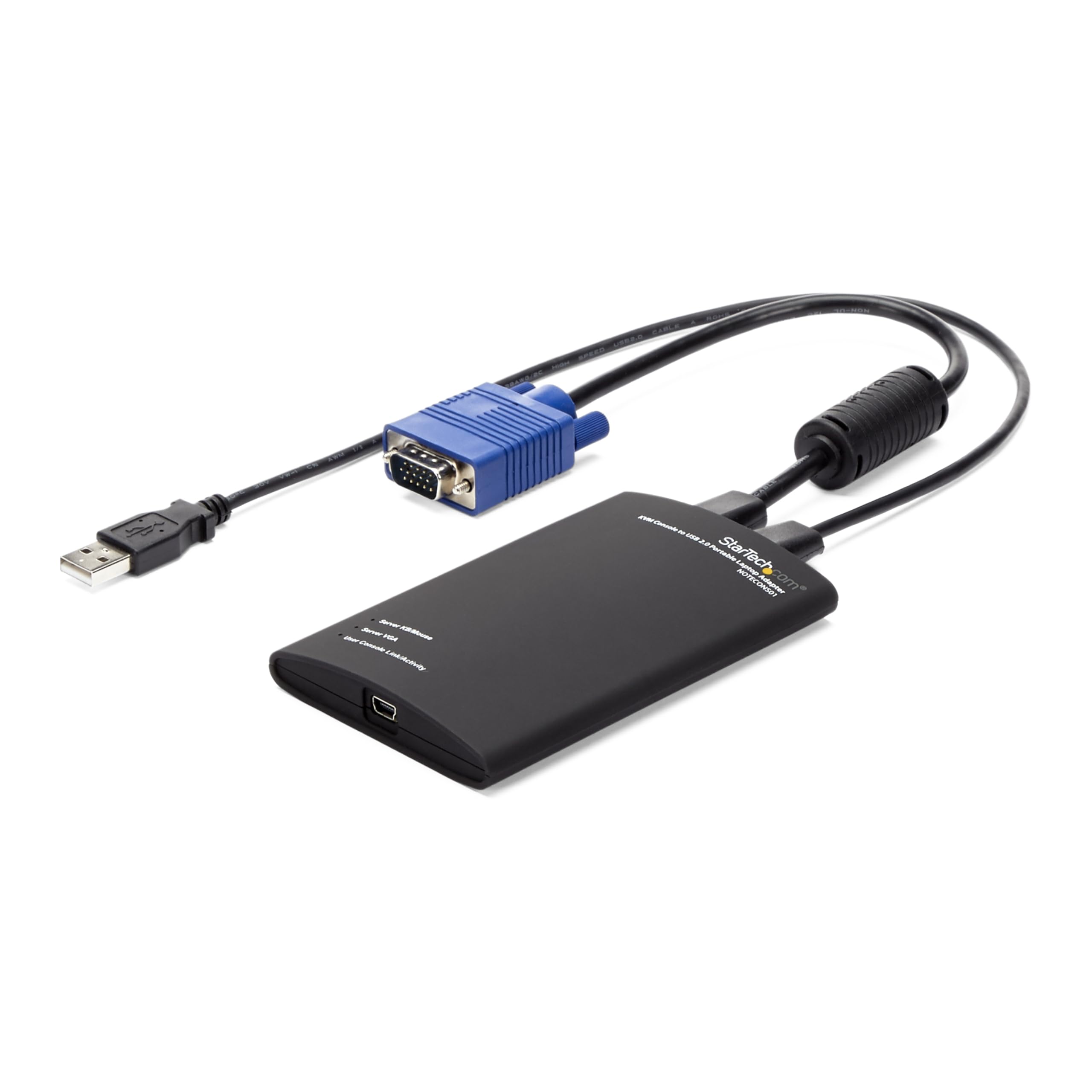 CRASH CART ADAPTER KVM CONSOLE  LAPTOP USB VGA PORTABLE KVM CONSOLE
