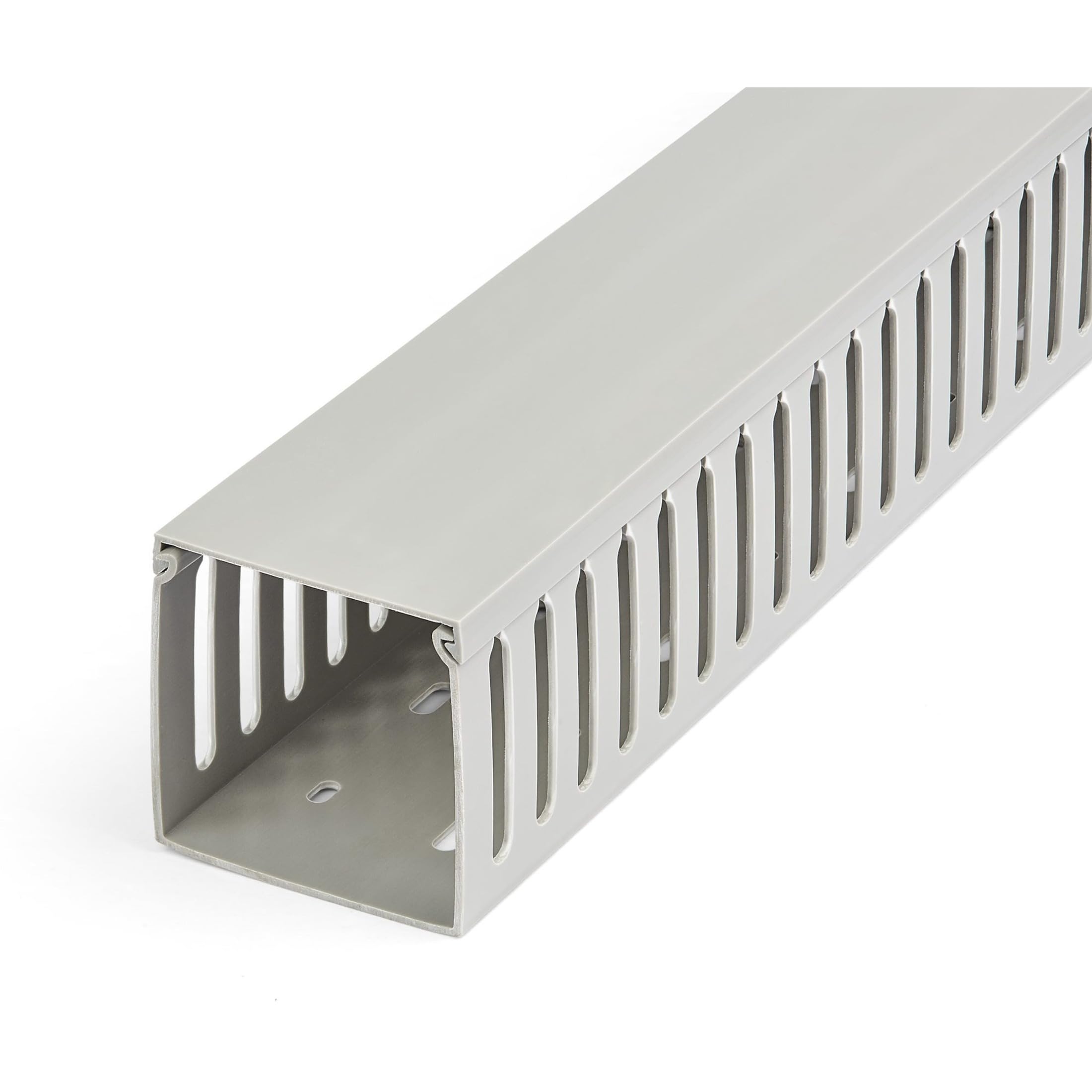 SLOTTED CABLE RACEWAY W/ COVER  OPEN SLOT CABLE MANAGEMENT DUCT