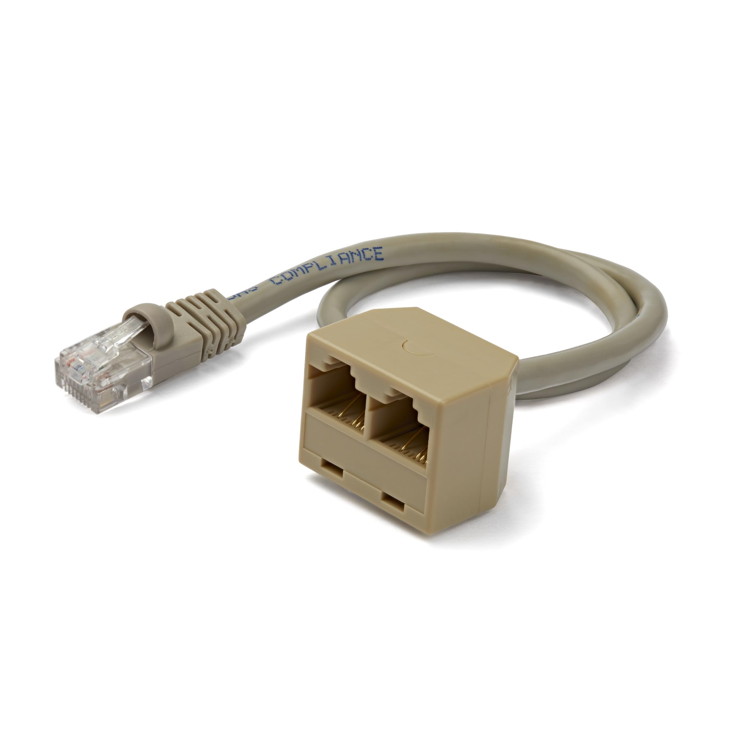 RJ45 SPLITTER CABLE ADAPTER     NETWORK CABLE DROP SPLITTER F/M