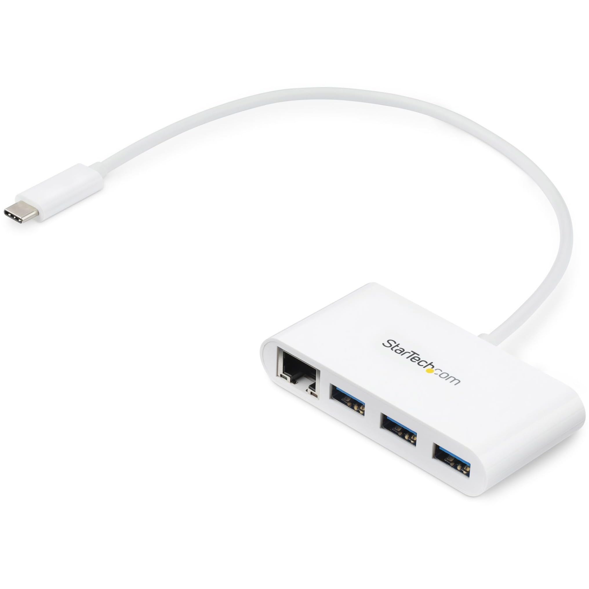 3 PORT USB C HUB WITH ETHERNET  TYPE C USB 3.0 LAPTOP HUB ADAPTER