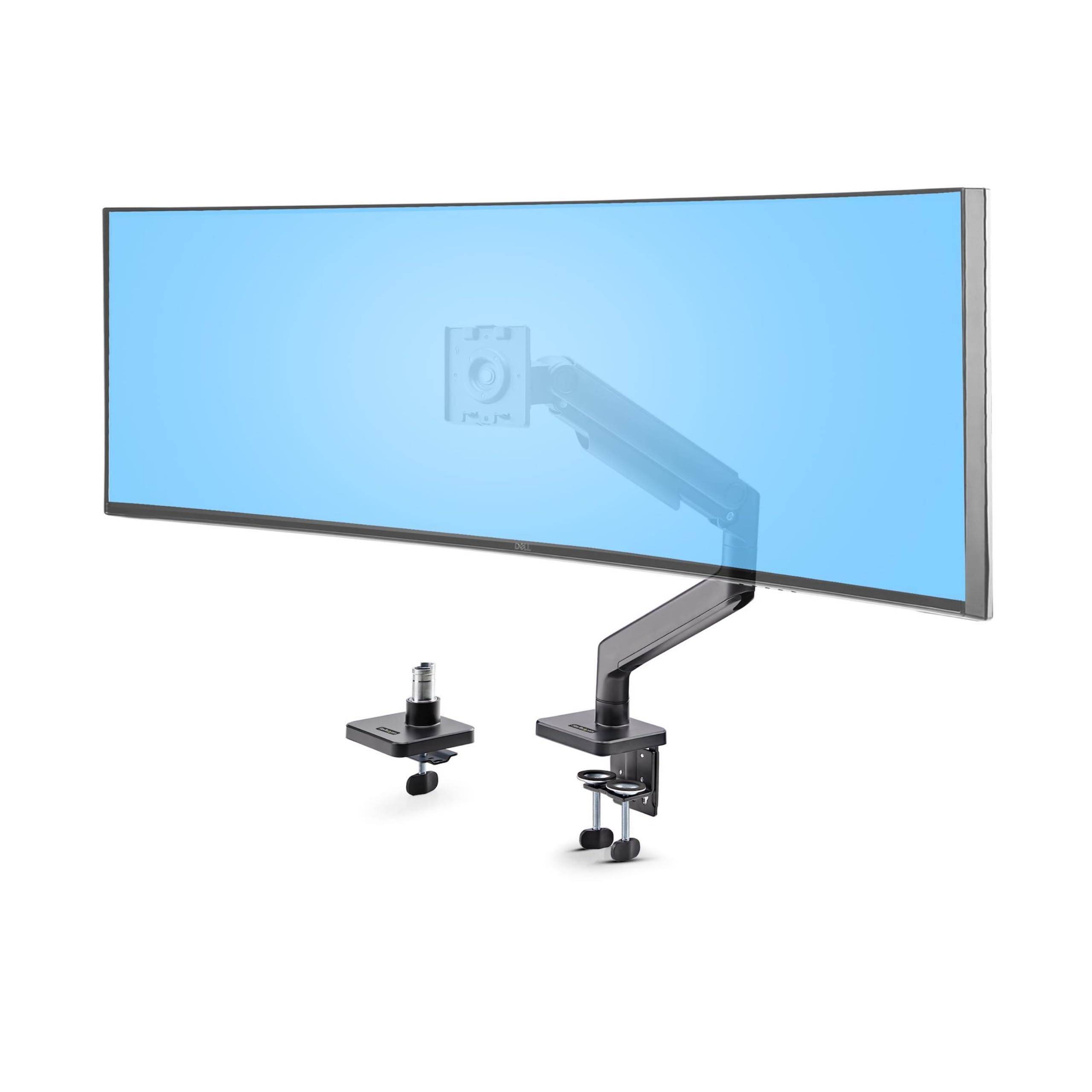 MONITOR DESK MOUNT FOR UP TO 49IN 32:9 ULTRAWIDE CURVED SCREENS, MECHANICAL SPRI