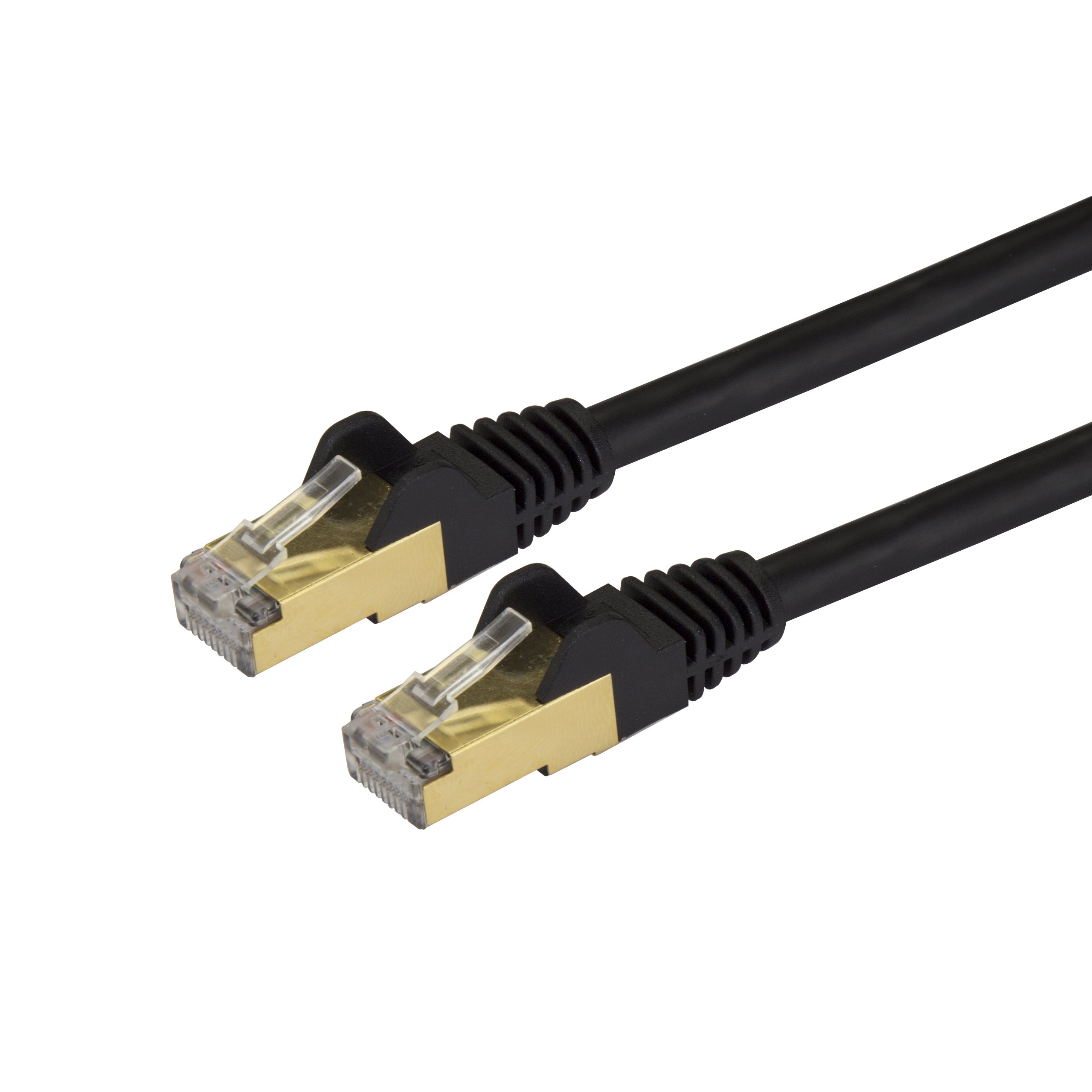 9FT BLACK CAT6A ETHERNET CABLE  SNAGLESS RJ45 UTP PATCH CABLE CORD