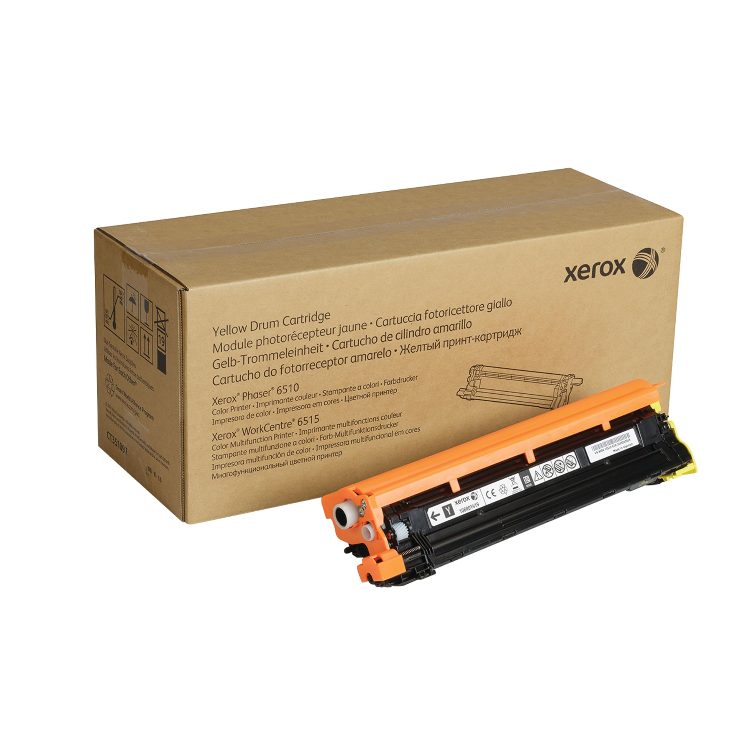 YELLOW DRUM CARTRIDGE FOR PHASER 6510 / WORKCENTRE 6515, 48K PAGES