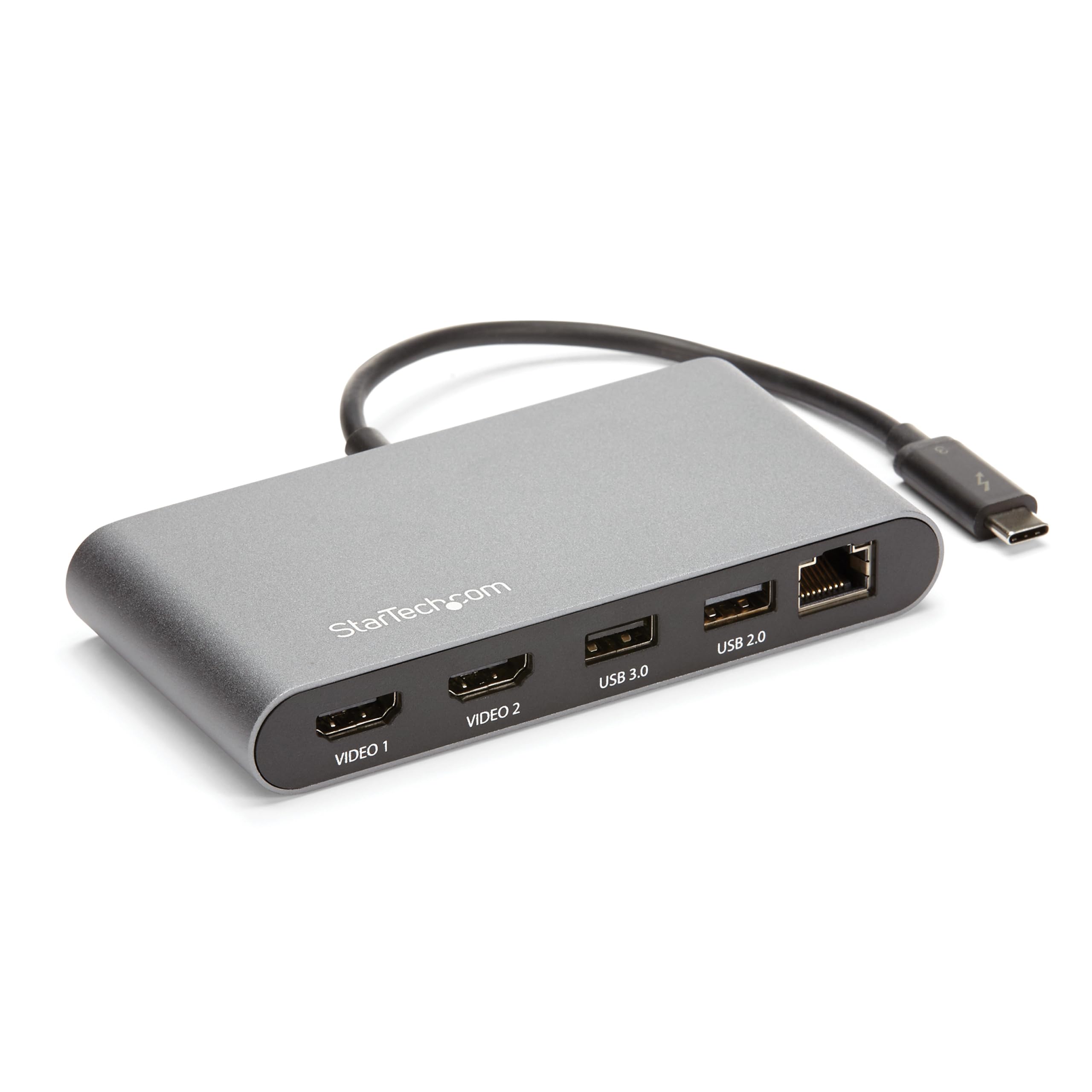 THUNDERBOLT MINI DOCK - 40GB VIDEO & DATA/DUAL MONITOR HDMI 4K 60HZ/2X USB-A (1X