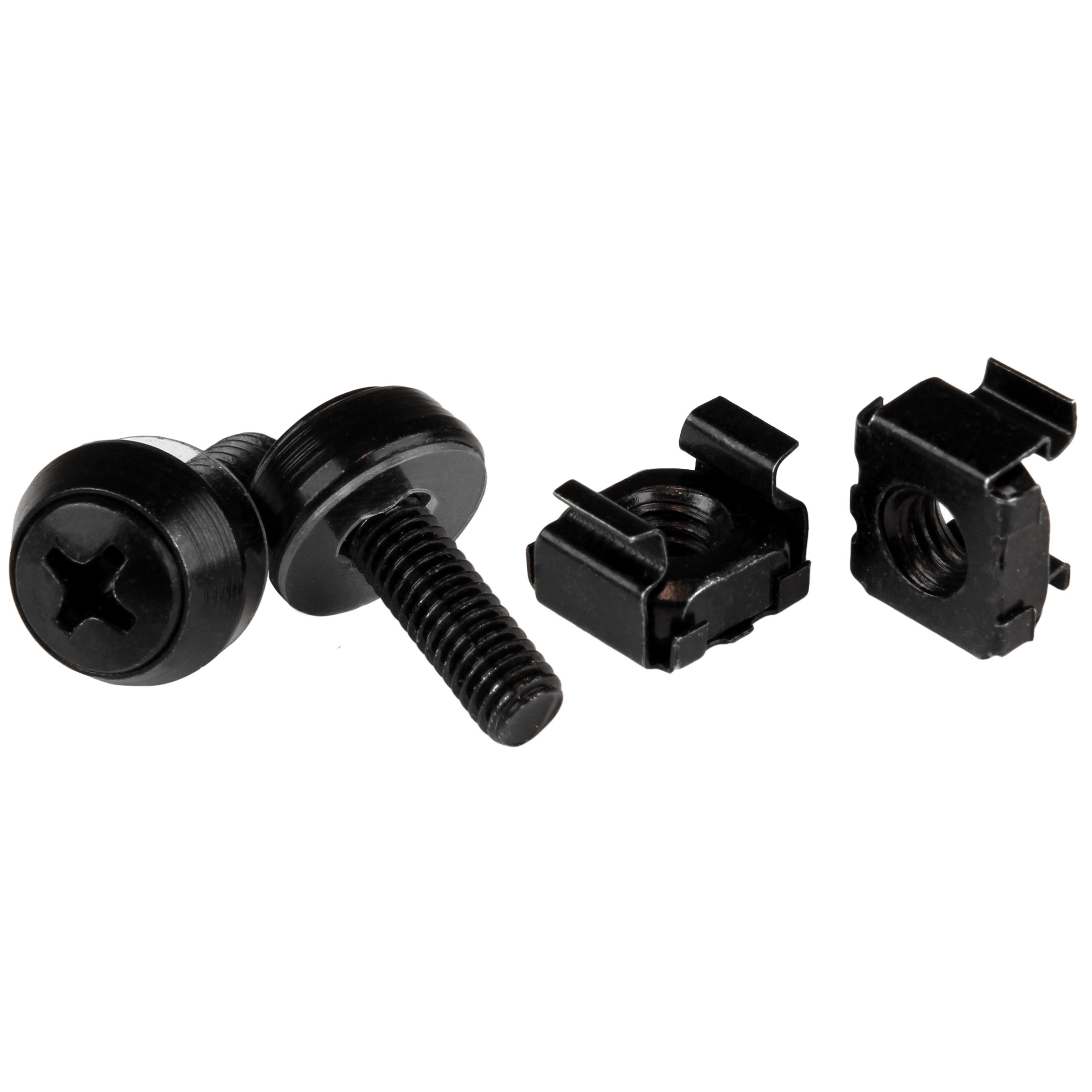 THESE HIGH-QUALITY M5 X 12MM SCREWS AND CAGE NUTS MAKE IT EASY TO MOUNT EQUIPMEN