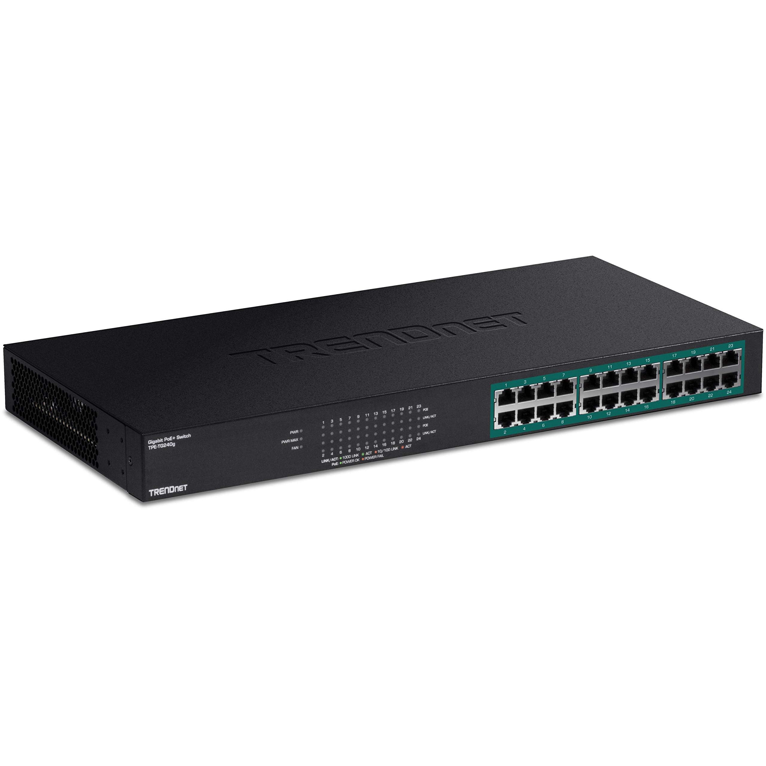 24-PORT GREENNET GIGABIT POE+ SWITCH (370W)