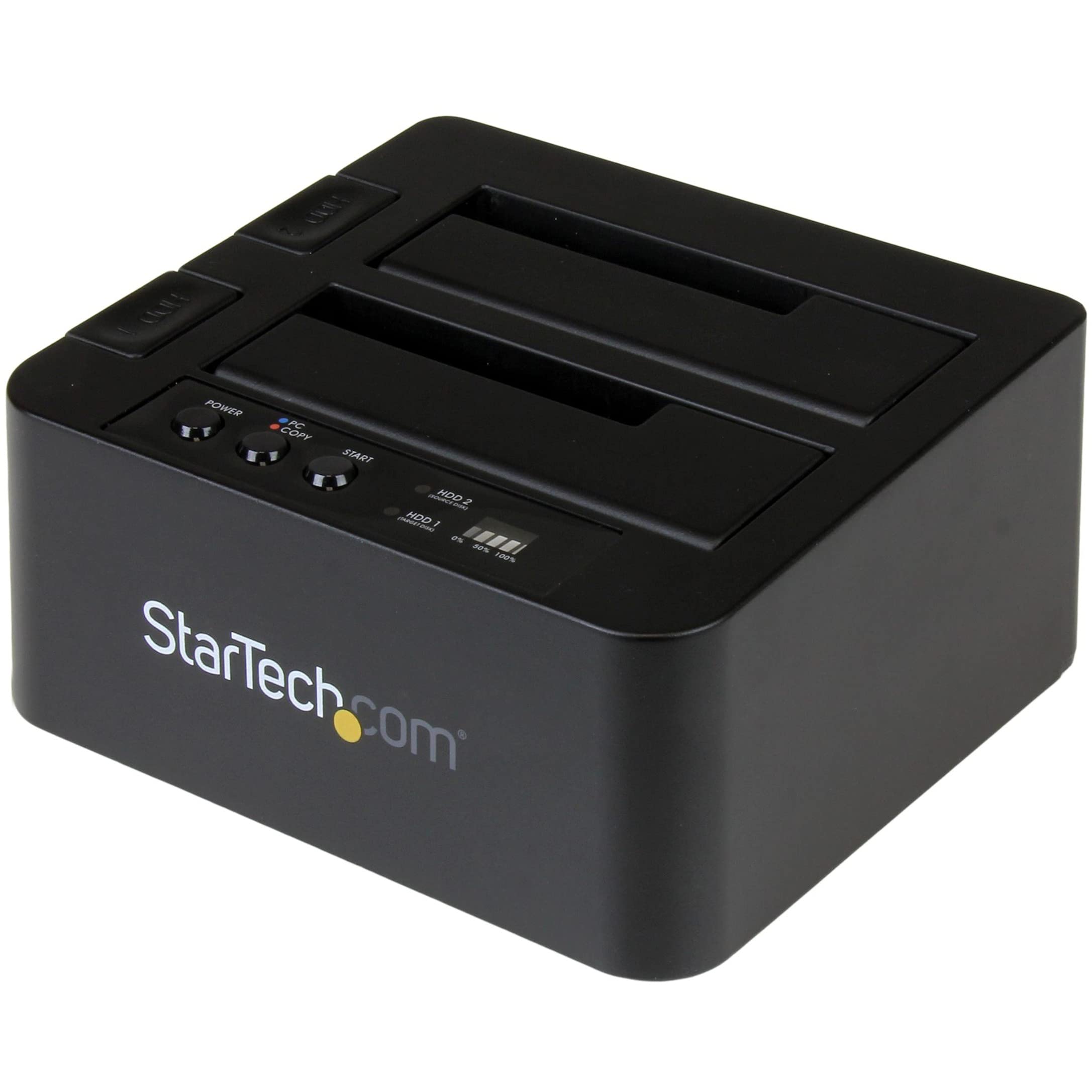 DUAL BAY HARD DRIVE DUPLICATOR DOCKING STATION; EXTERNAL BACKUP / RECOVERY / CLO