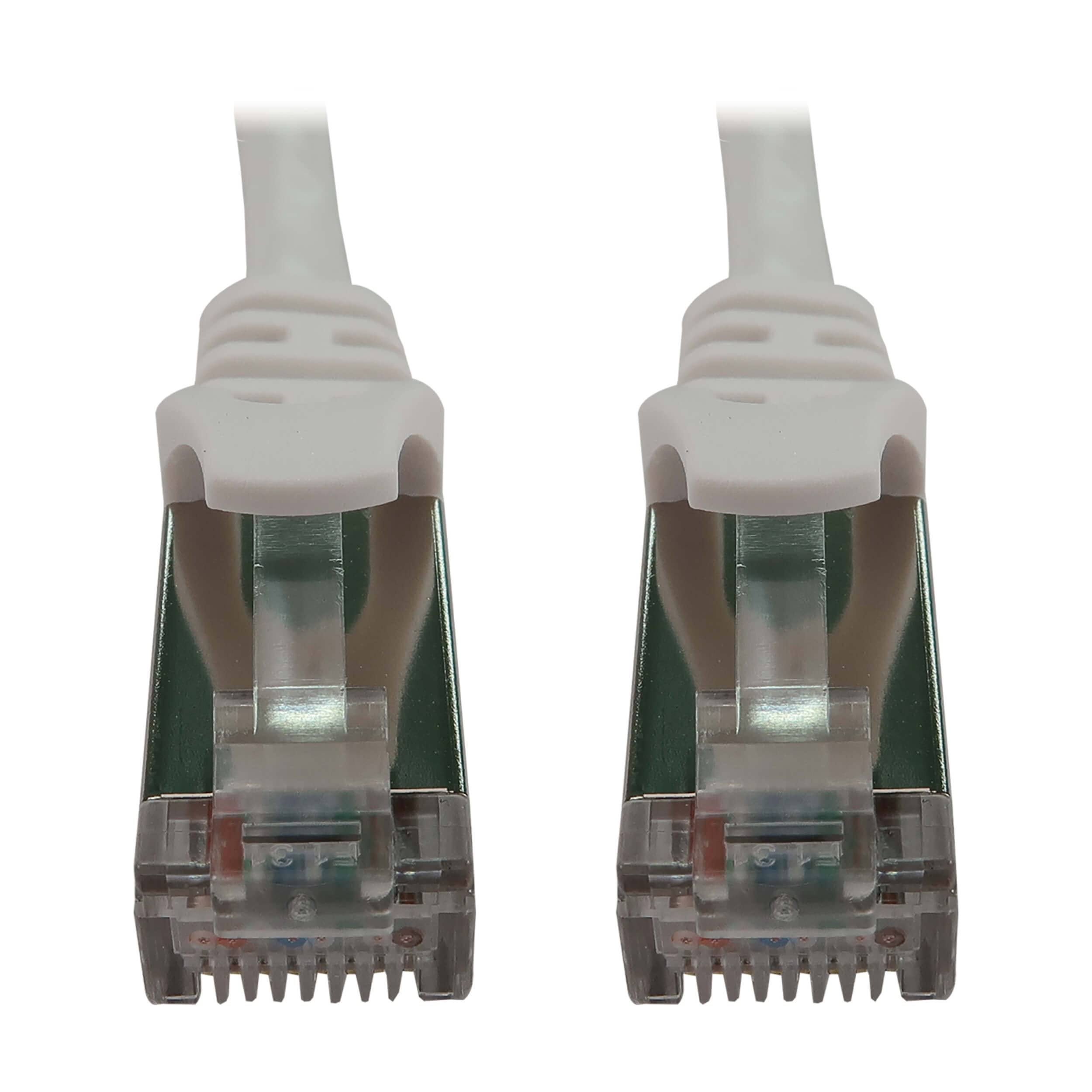 1FT CAT6A ENET CABLE SNAGLESS   SHIELDED SLIM 10G M/M WHITE