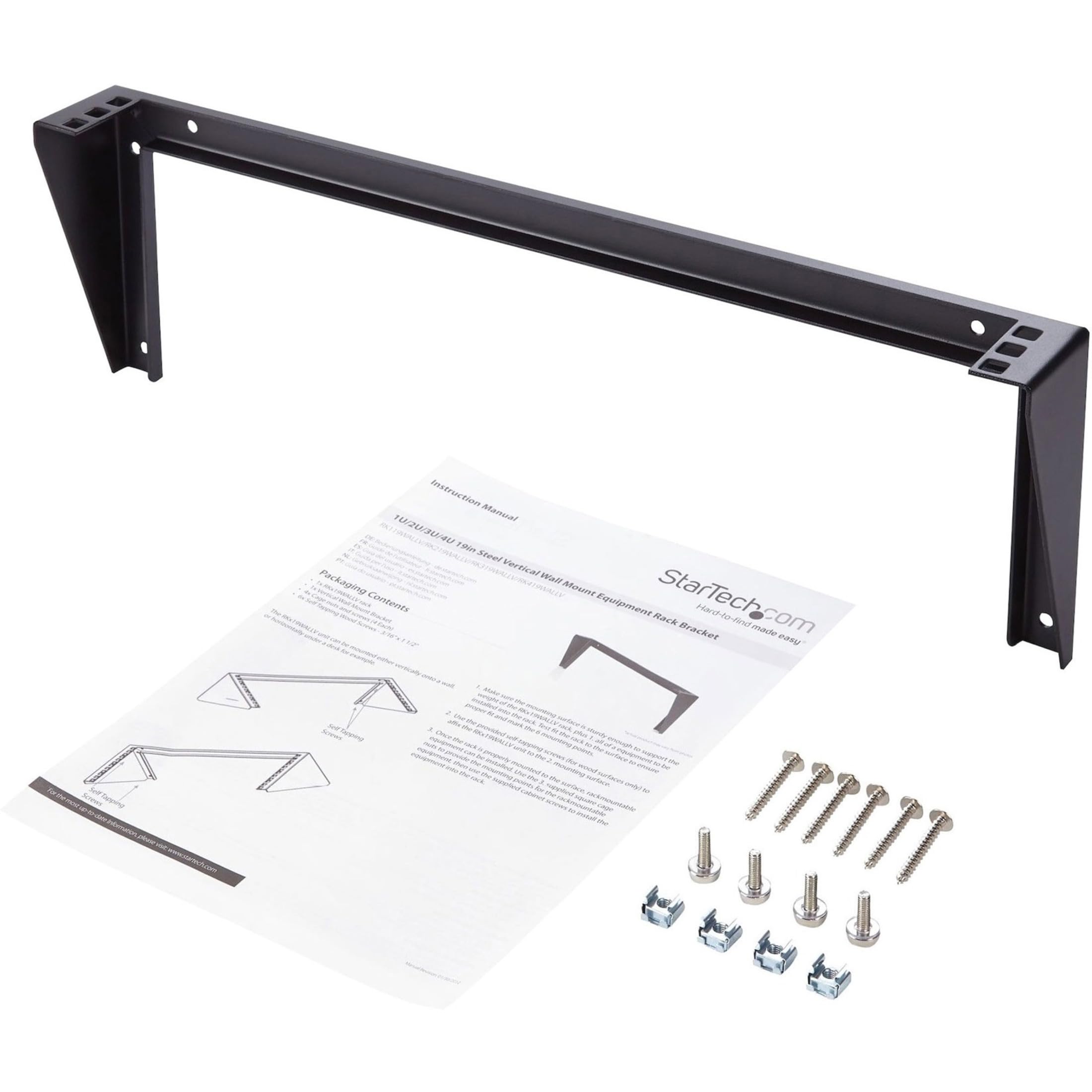 WALL MOUNT PATCH PANEL BRACKET  1U VERTICAL PANEL MOUNTING BRACKET