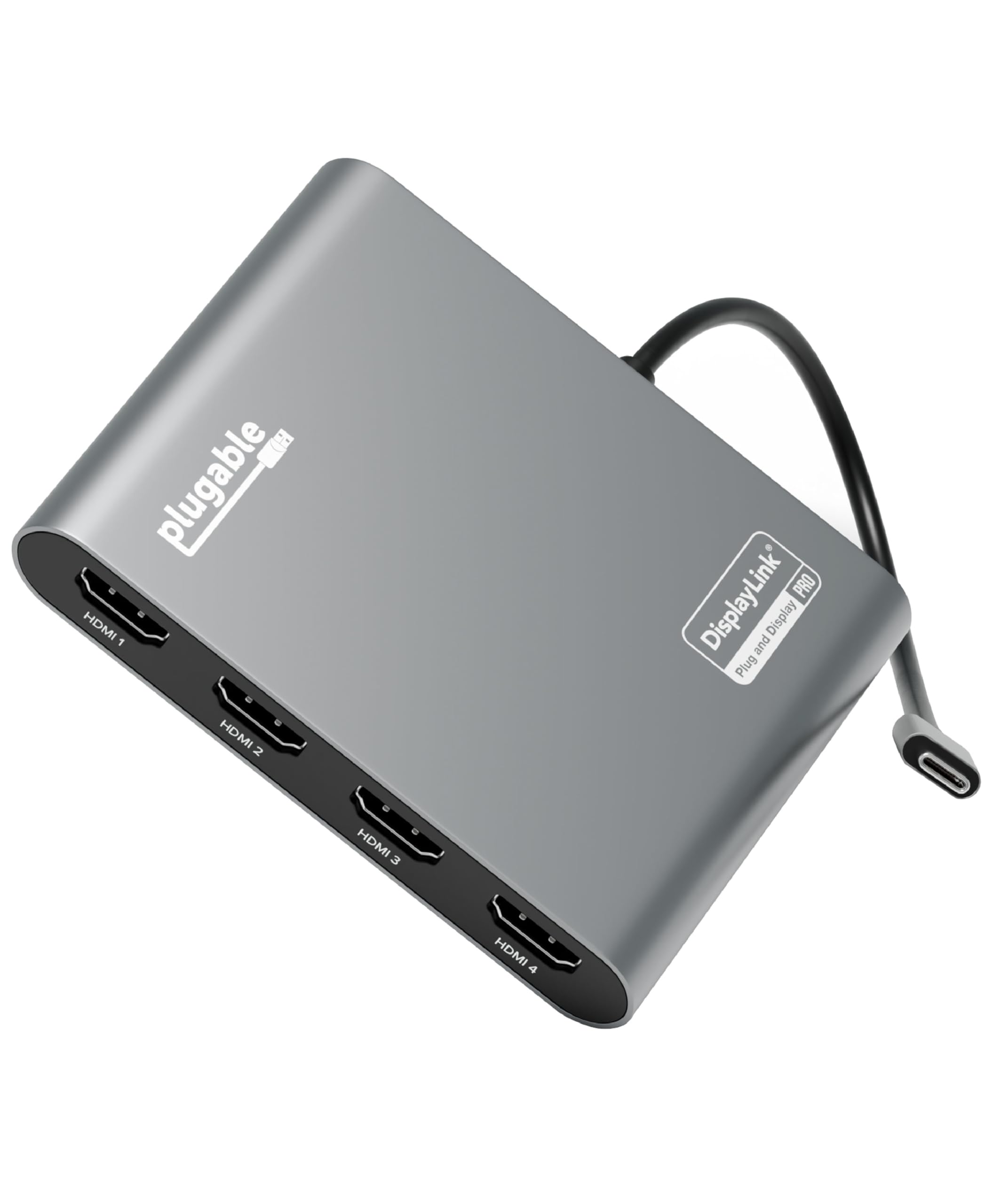 PLUGABLE USB-C GRAPHICS         ADAPTERUSB-C QUAD 4K HDMI GRAPHICS