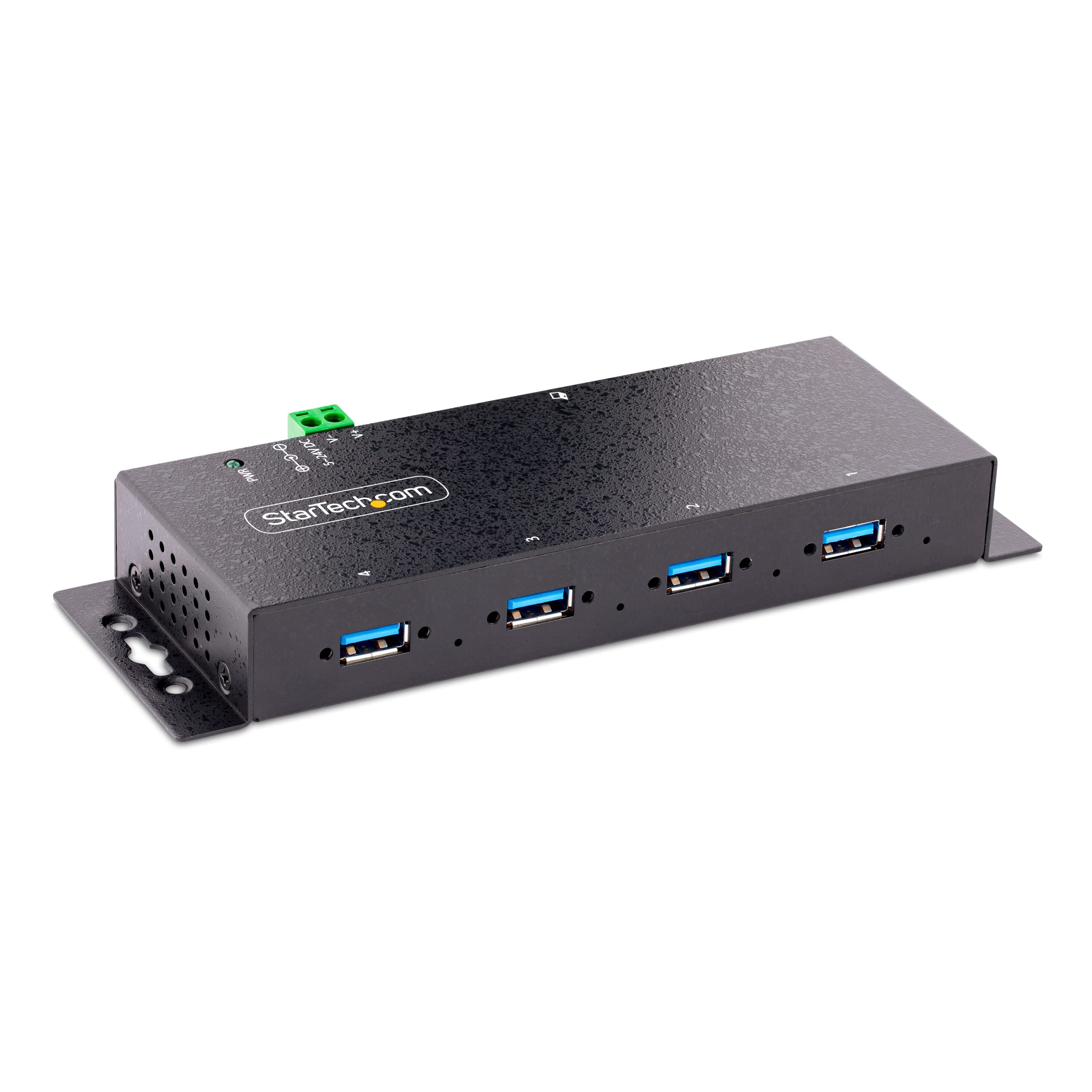 ADD TEN USB 3.0 (5GBPS) PORTS WITH THIS DIN RAIL OR SURFACE-MOUNTABLE METAL HUB