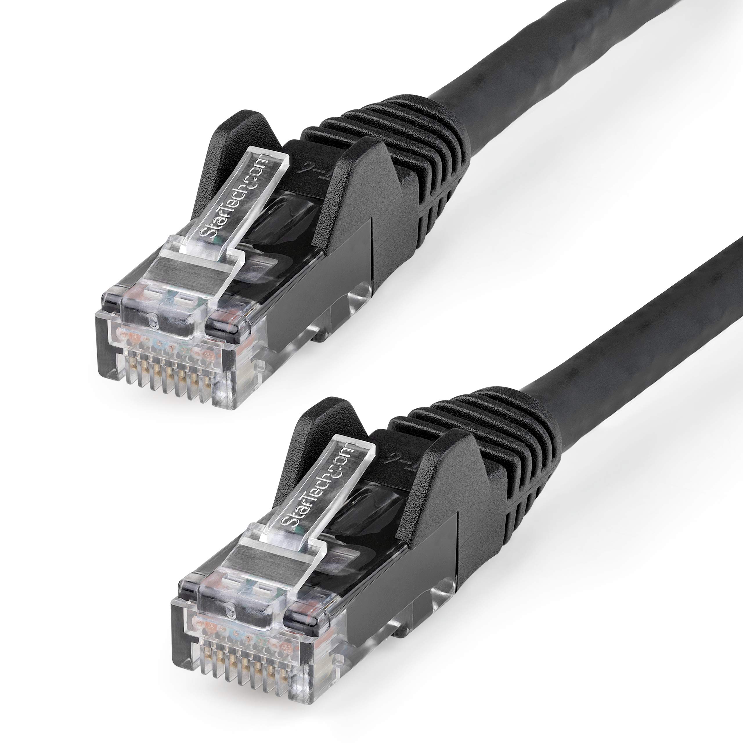 50FT BLACK CAT6 ETHERNET CABLE  LSZH SNAGLESS PATCH CABLE LAN RJ45