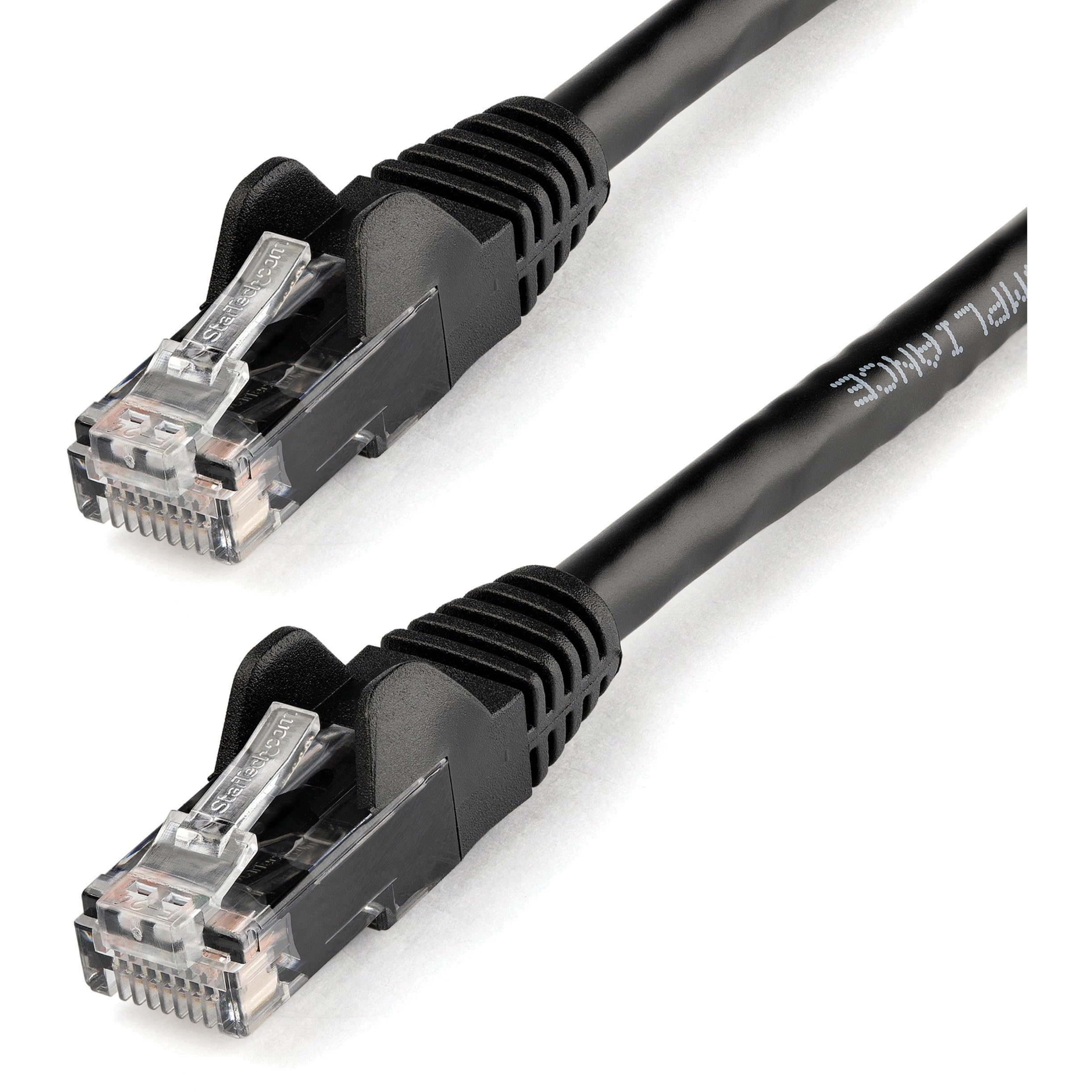 14FT BLACK CAT6 ETHERNET CABLE  SNAGLESS RJ45 UTP PATCH CABLE CORD