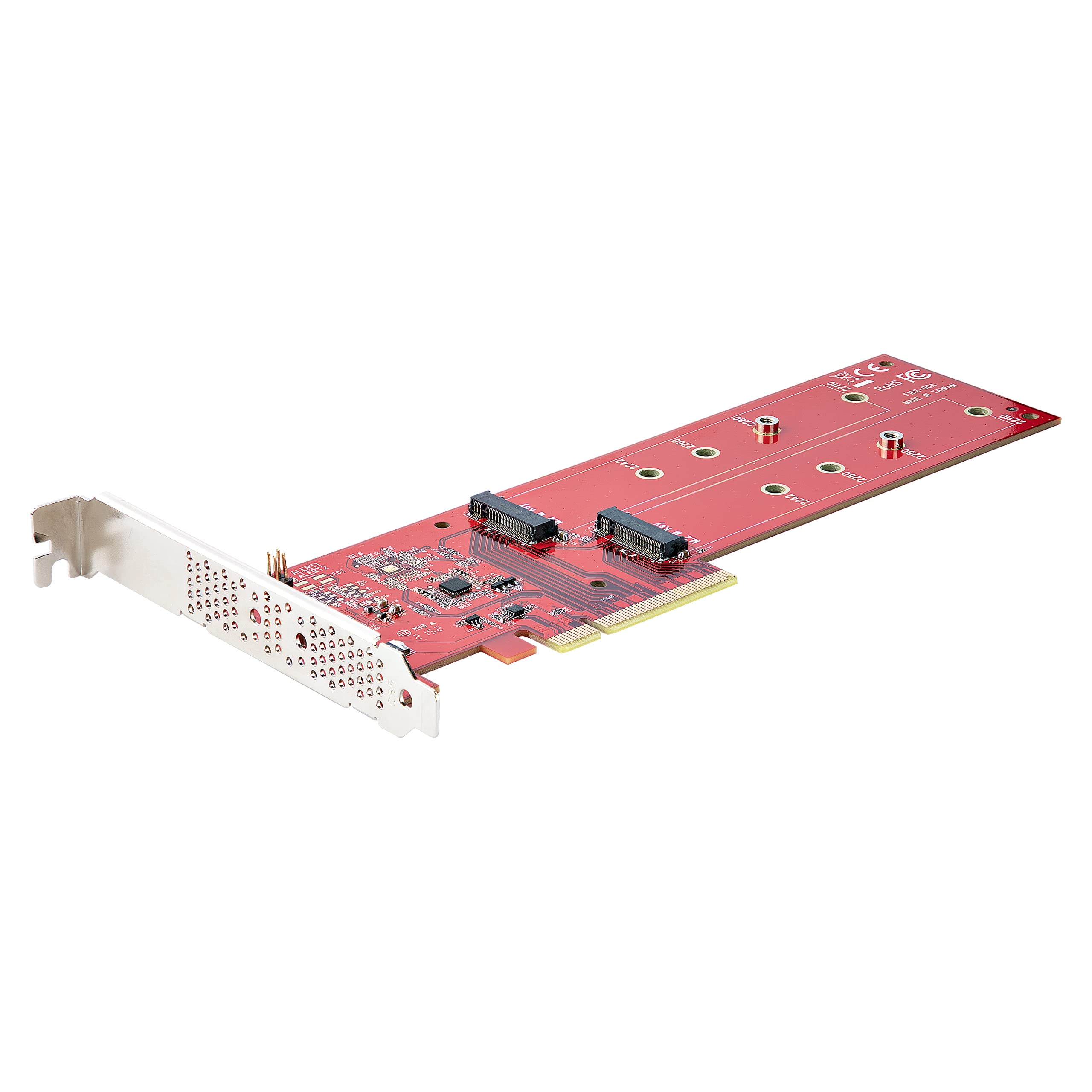 DUAL M.2 PCIE SSD ADAPTER, NVME / AHCI