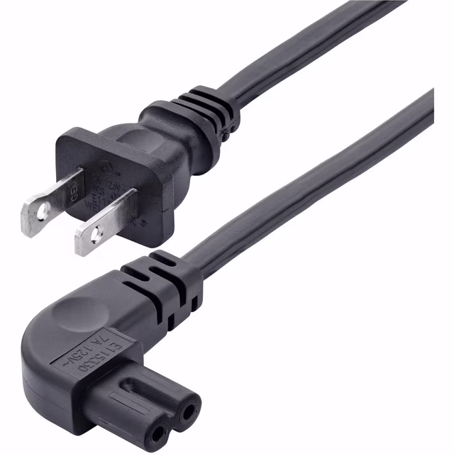 10FT LAPTOP POWER CORD          NEMA 1-15P TO RIGHT ANGLE C7
