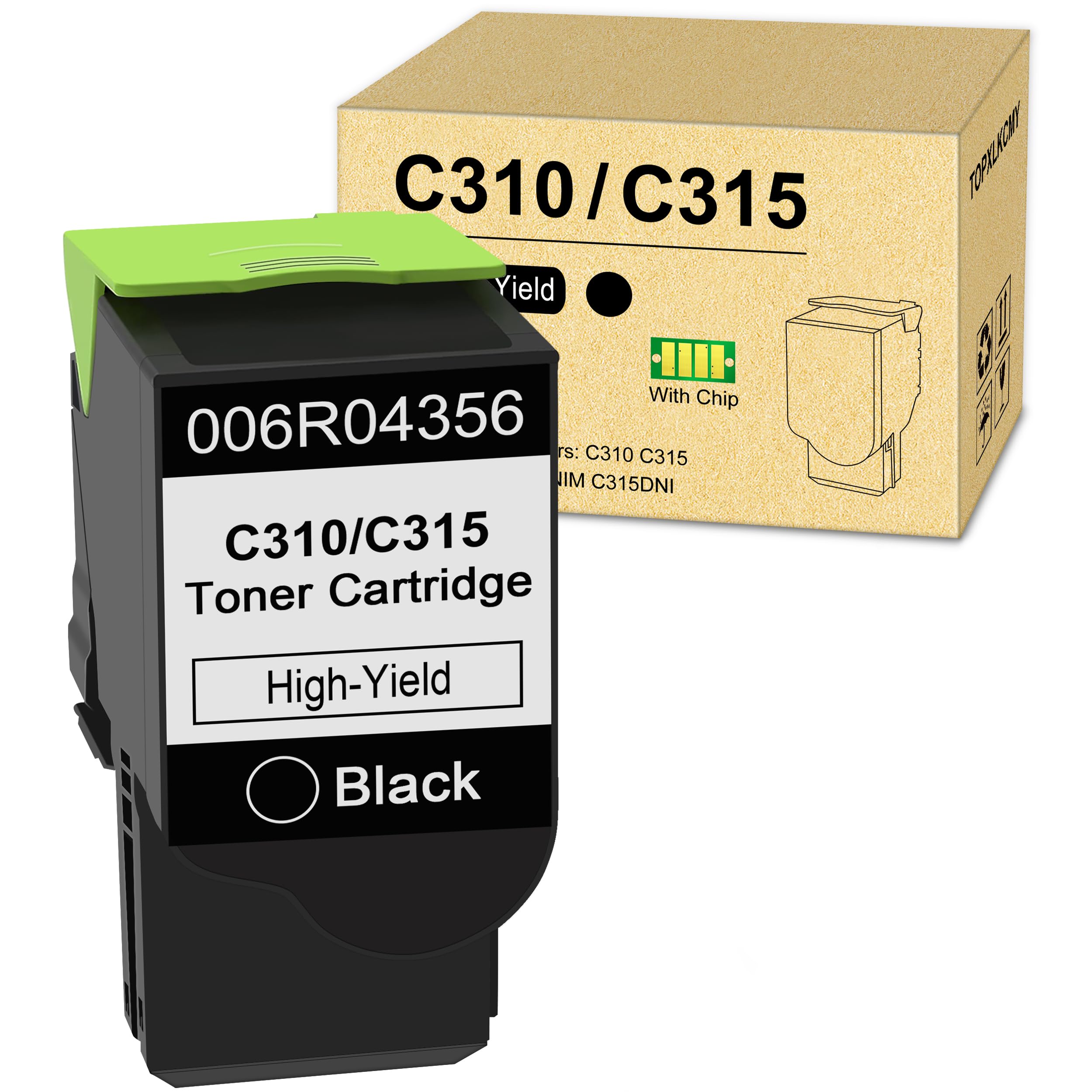 GENUINE XEROX BLACK STANDARD CAPACITY TONER CARTRIDGE, XEROX C310 COLOR PRINTER,