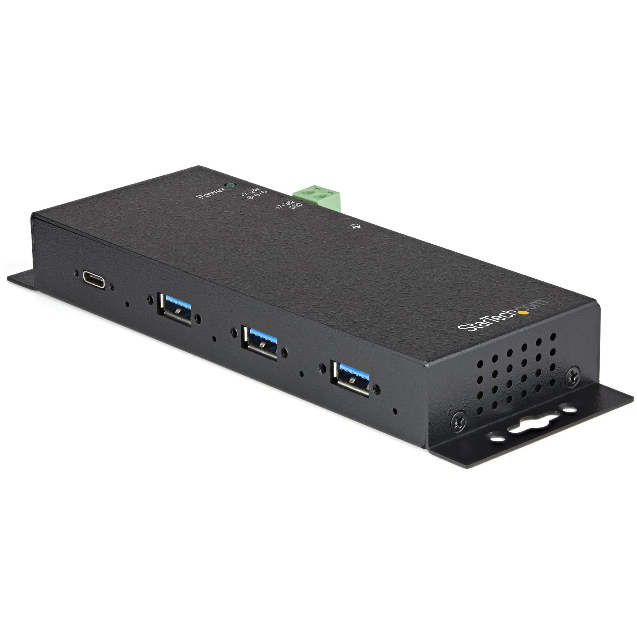 4 PORT USB C HUB 10GBPS METAL   INDUSTRIAL MOUNTABLE USB 3.1