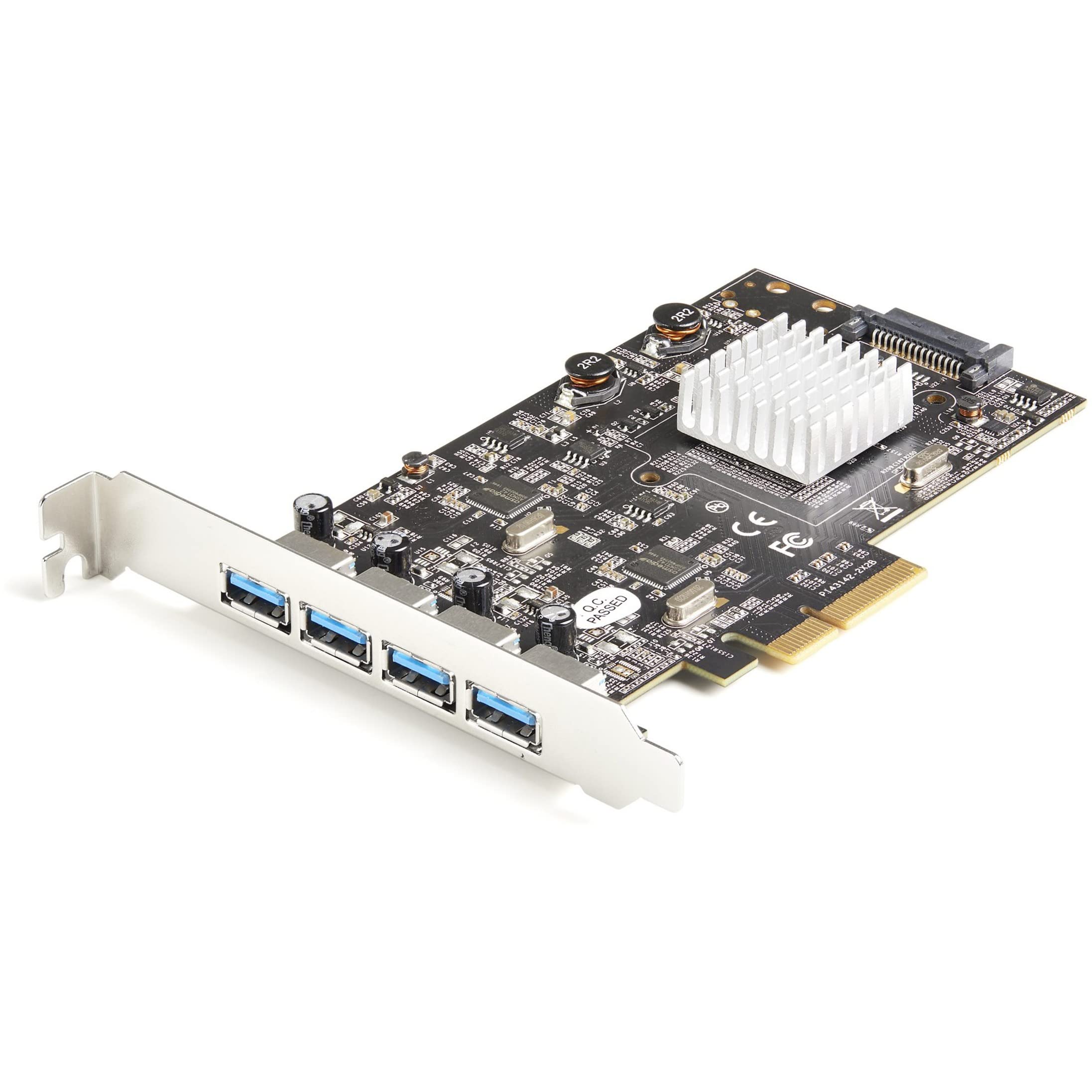 4-PORT USB PCIE CARD WITH 10GBPS/PORT - USB 3.2 GEN 2 TYPE-A PCI EXPRESS 3.0 X4