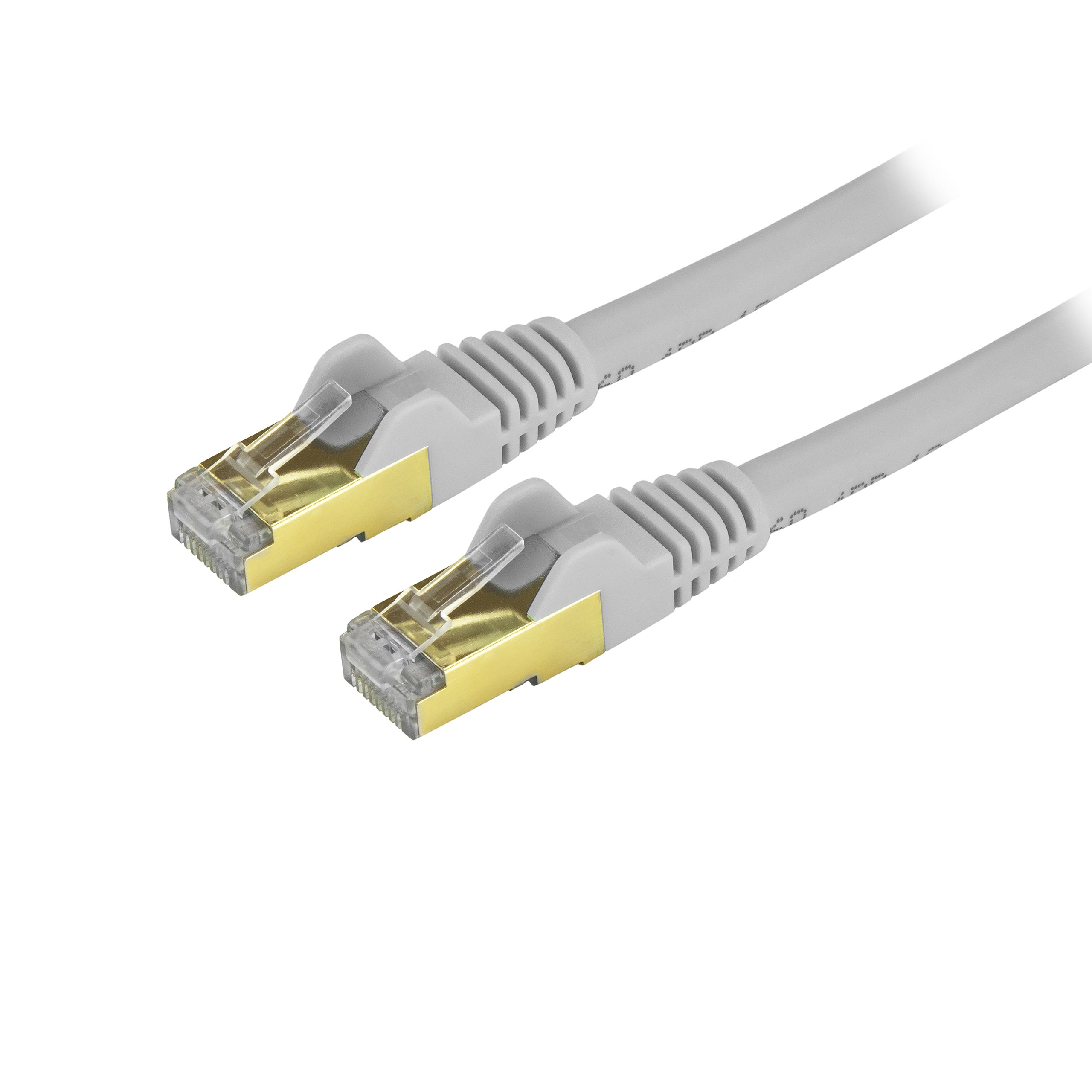 12FT GREY CAT6A ETHERNET CABLE  SNAGLESS RJ45 UTP PATCH CABLE CORD