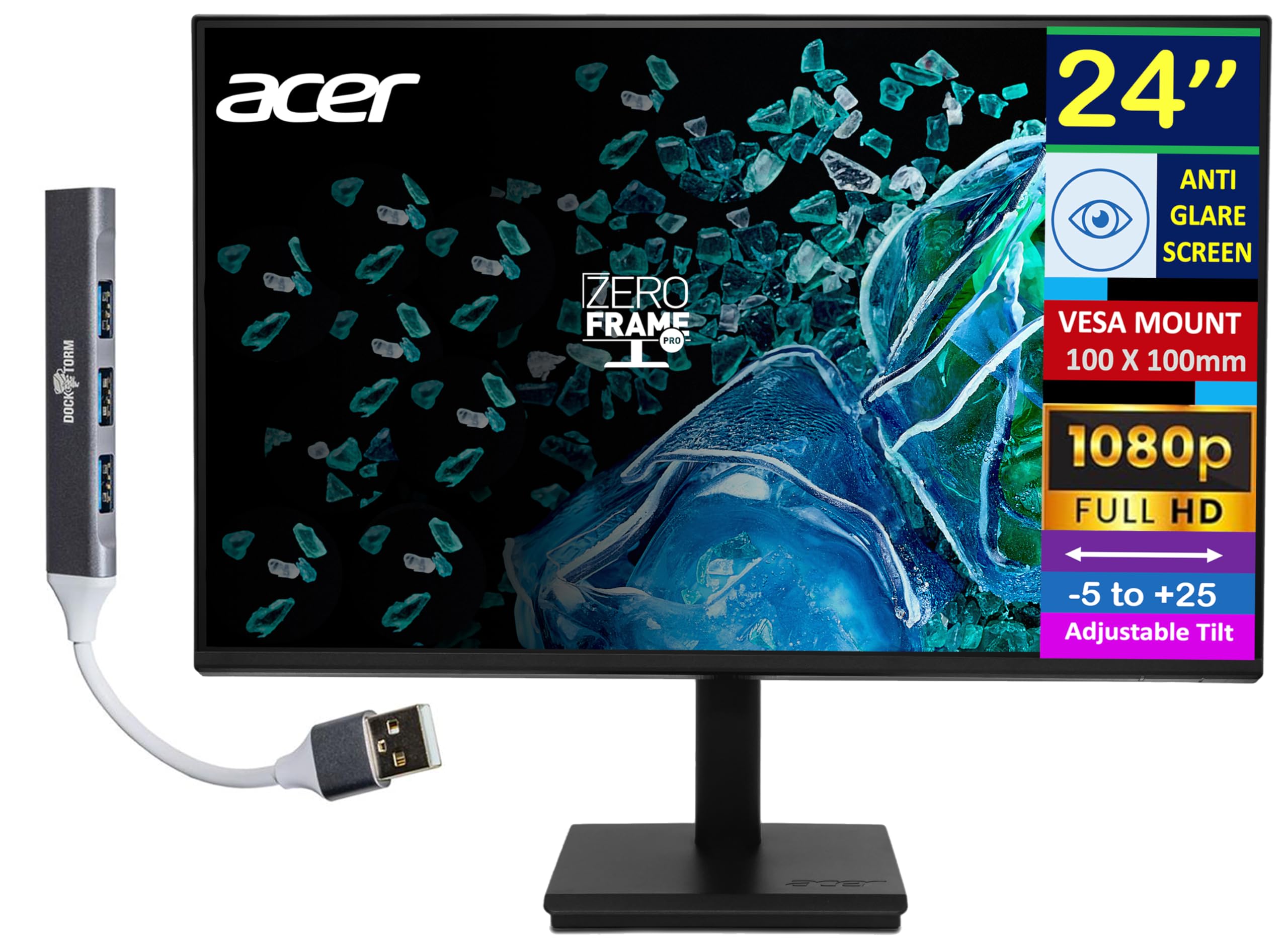 22IN LCD 1920X1080 3000:1 V     EPEAT SILVER 1.4HDMI VGA BLACK 4MS