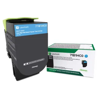 LEXMARK 71B1HC0 CYAN RETURN PROGRAM TONER CARTRIDGE FOR USE IN CS/CX417,517 ESTI