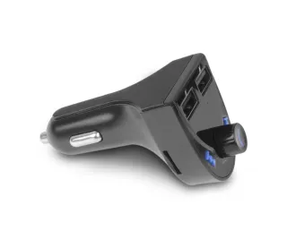 BLUETOOTH CAR FM TRANSMITTER    AUDIO RECEIVER W/BUILT IN MIC