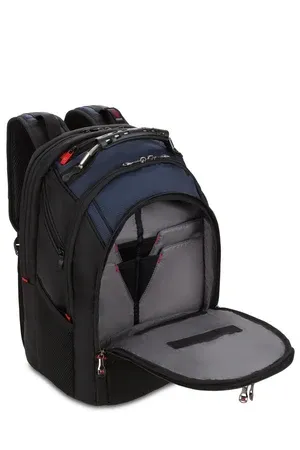 WENGER IBEX PRO BACKPACK        BLUE/BLACK. FITS UP TO A 16 LAPTOP